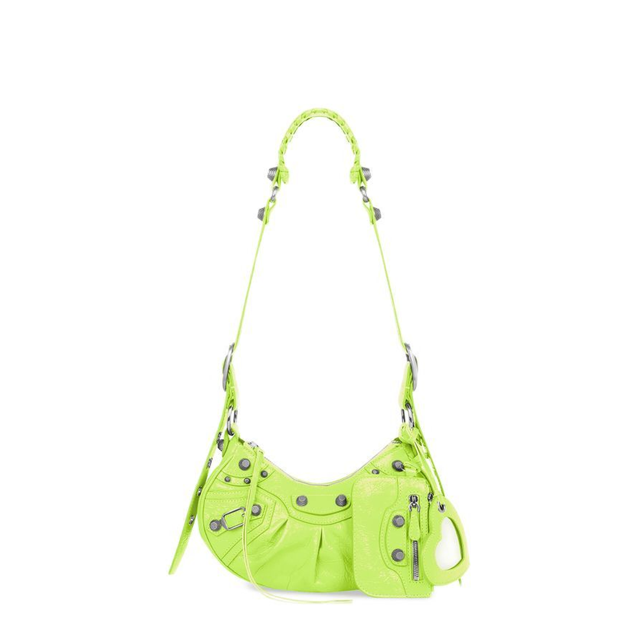 Le Cagole Xs Shoulder Bag in Neon Yellow - Image 1