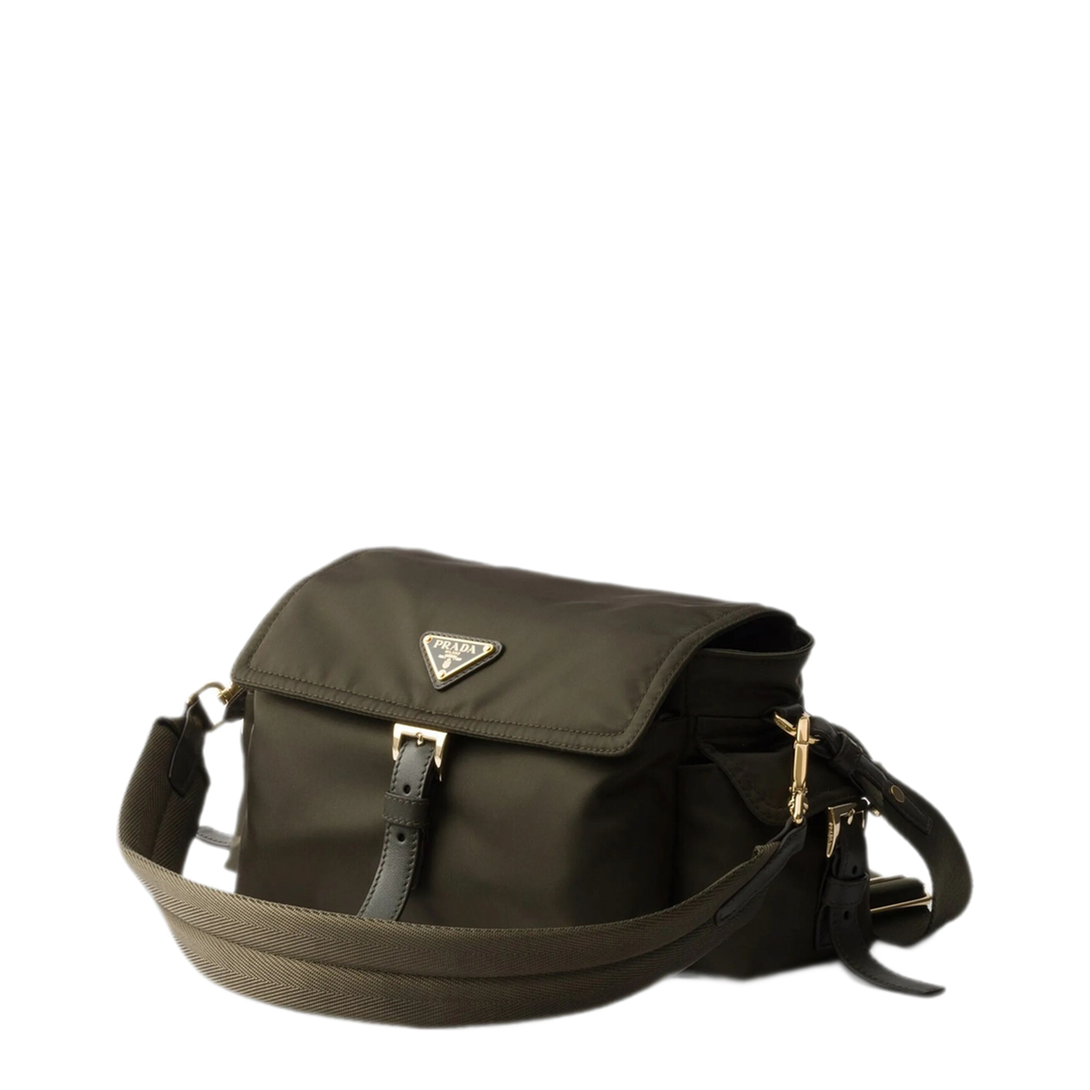 Explore Medium Re-Nylon Shoulder Bag - Black - Image 7