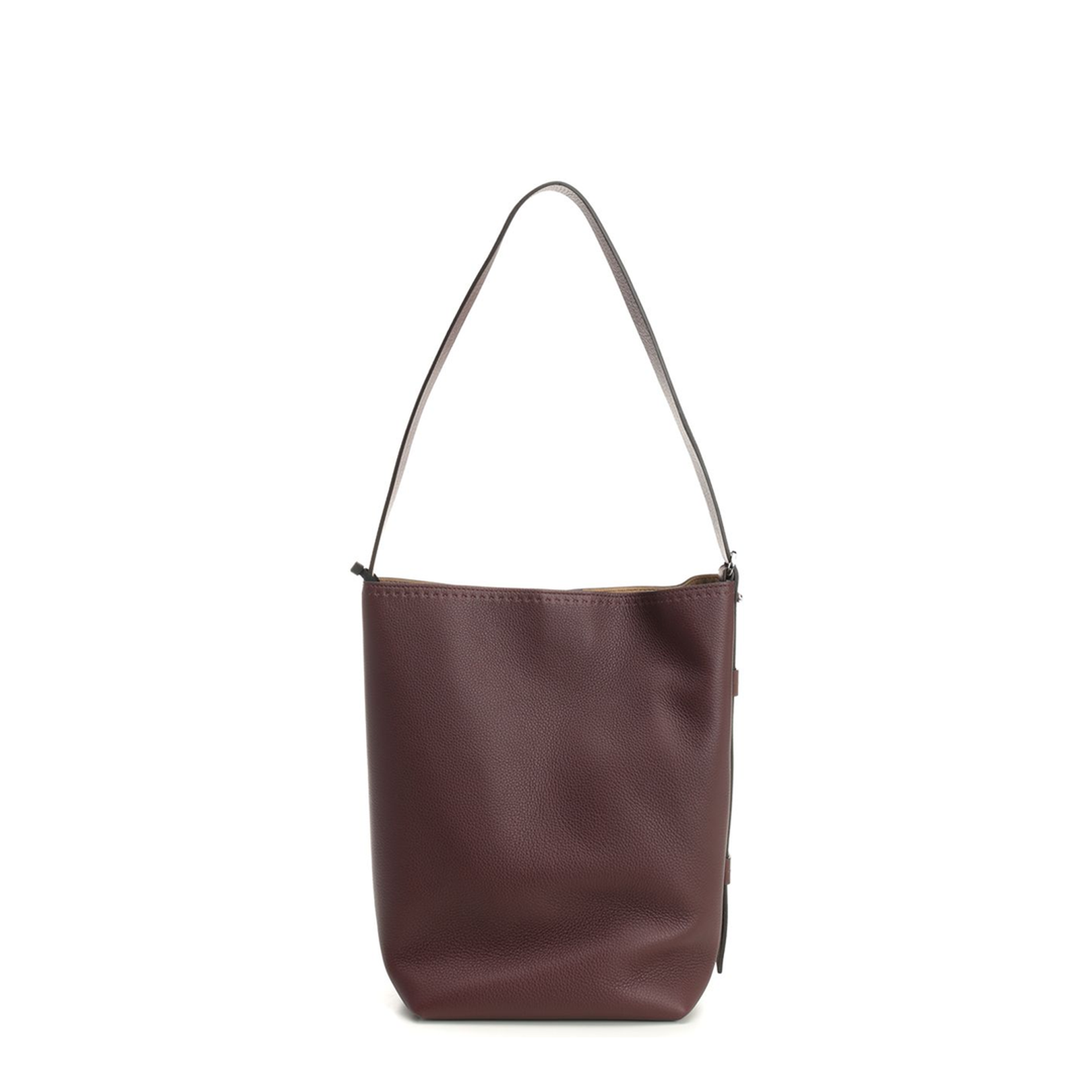 Archetipo Medium Shoulder Bag Leather Brown - Image 3