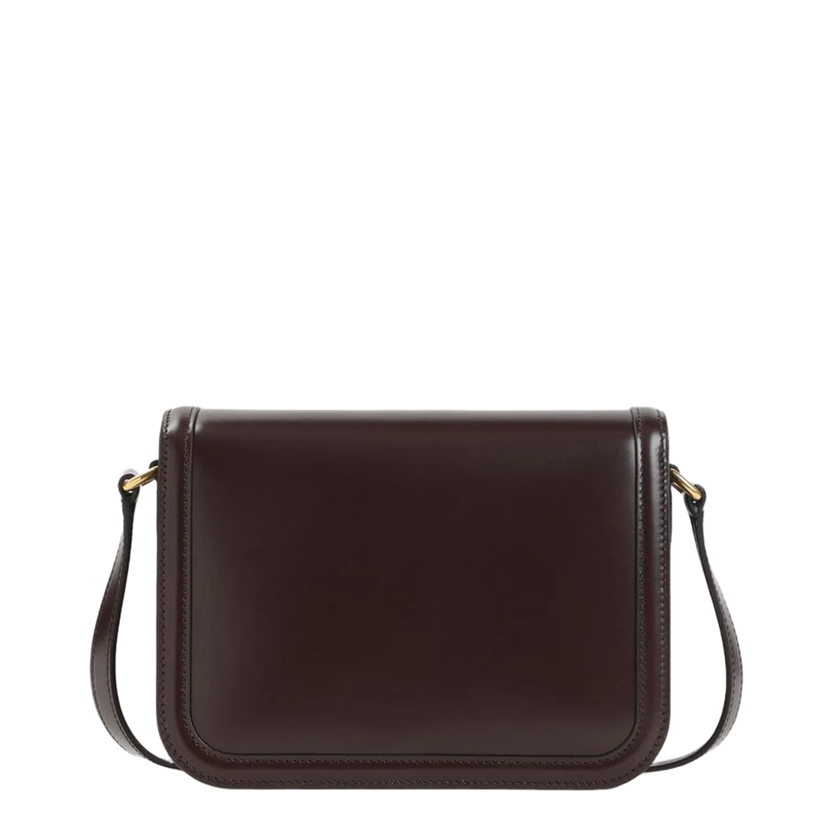 Foldover Top Shoulder Bag Oak Brown - Image 2