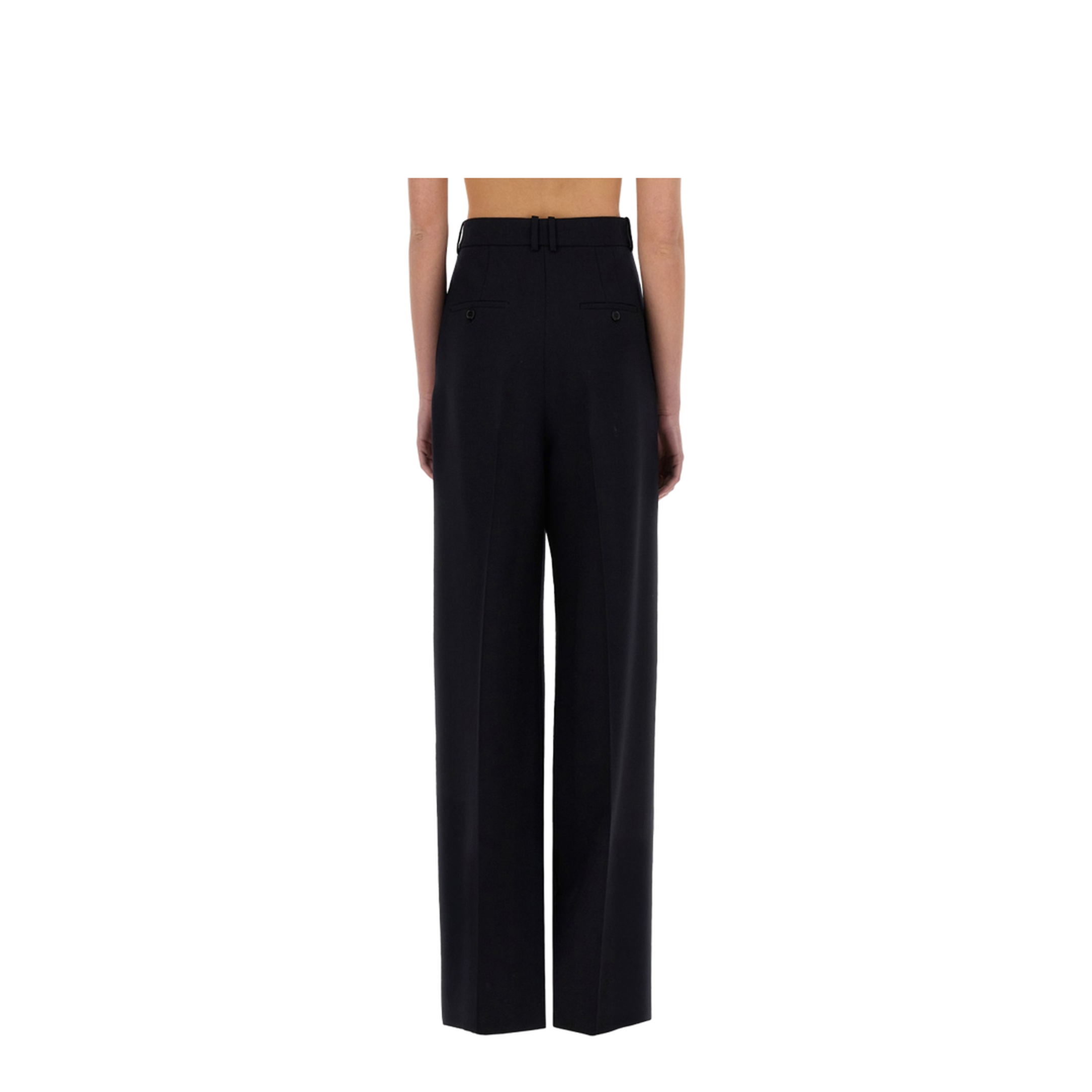 Wide-Leg Pants In Grain De Poudre - Image 3