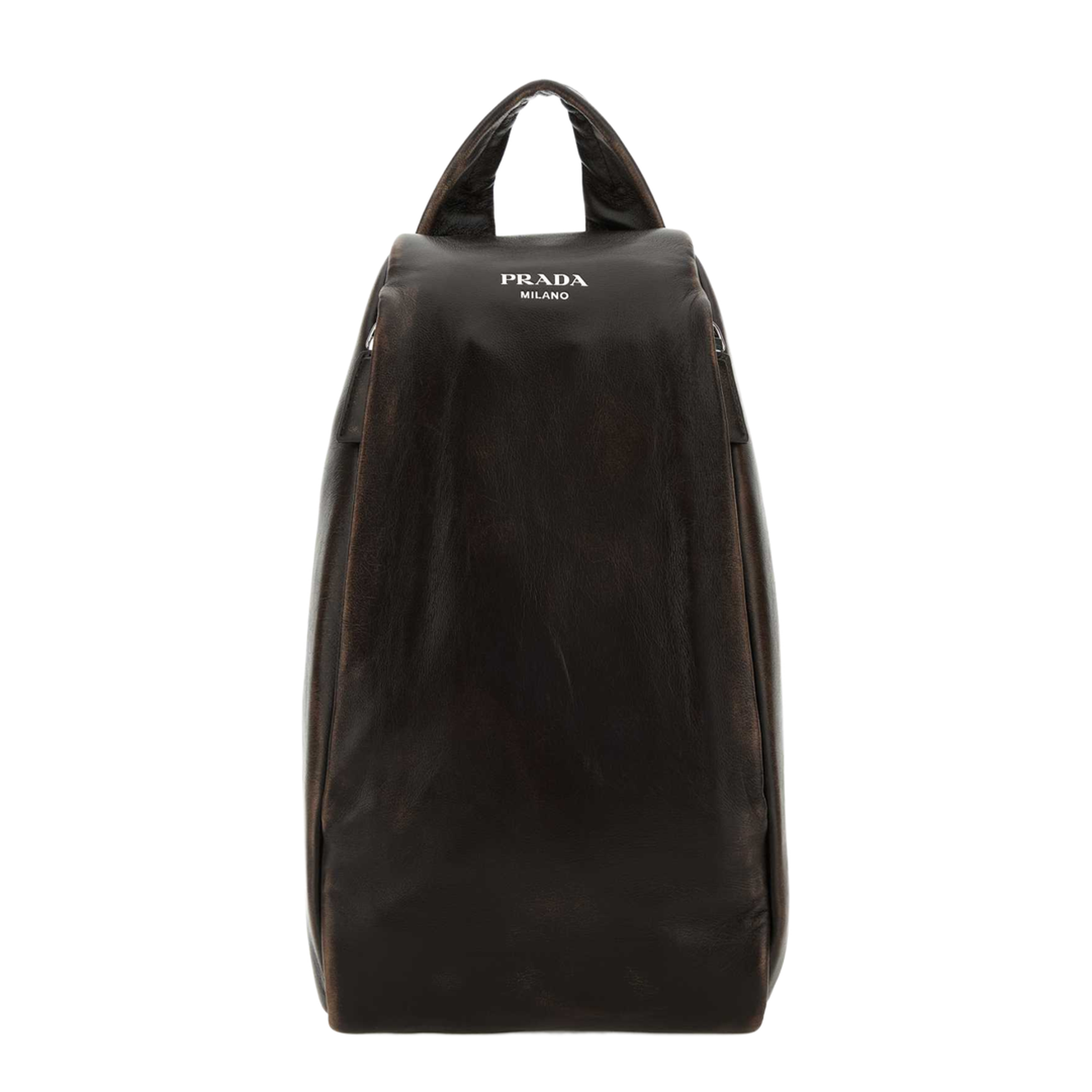 Dark Brown Nappa Leather Backpack - Image 1