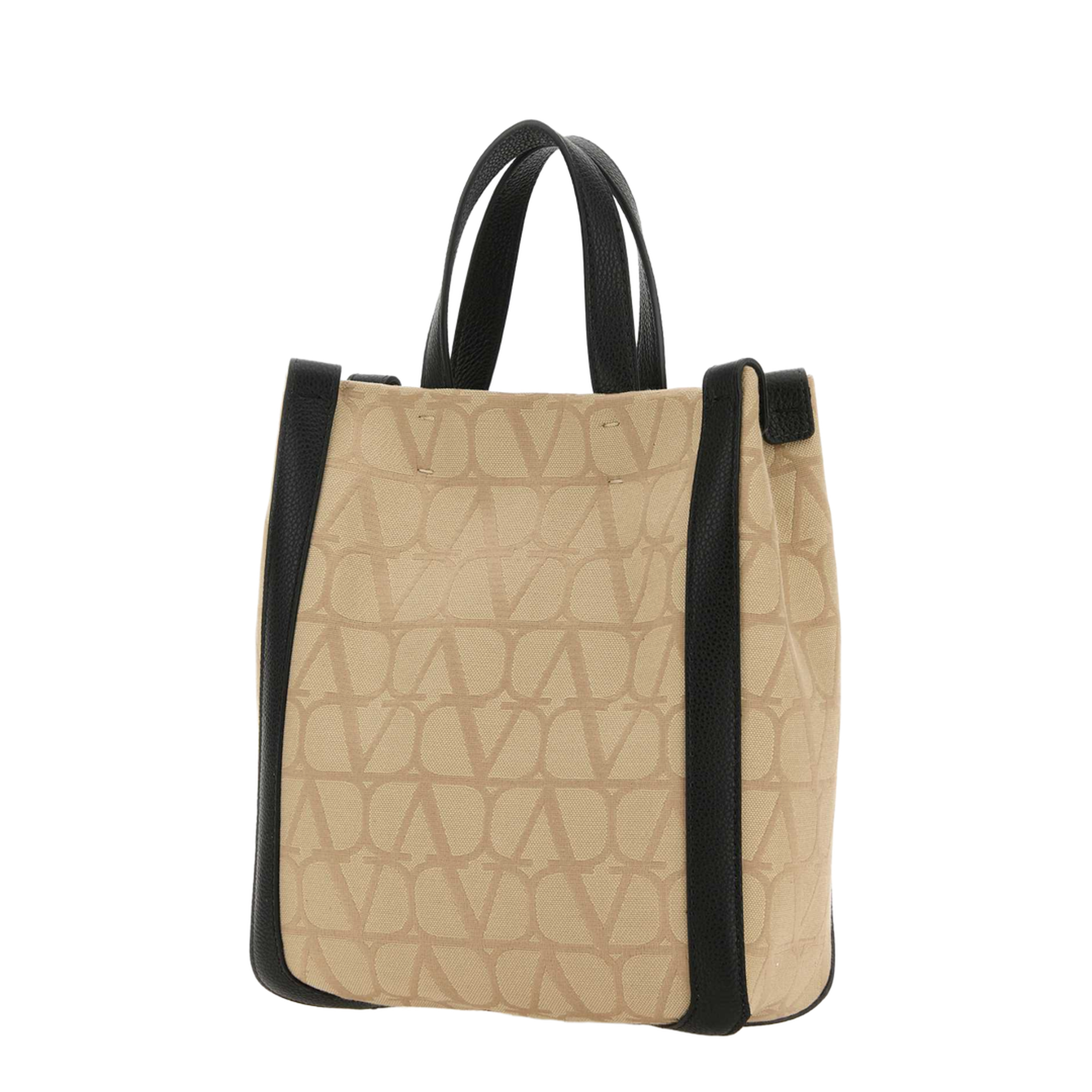 Beige Toile Iconographe Fabric Handbag - Image 2