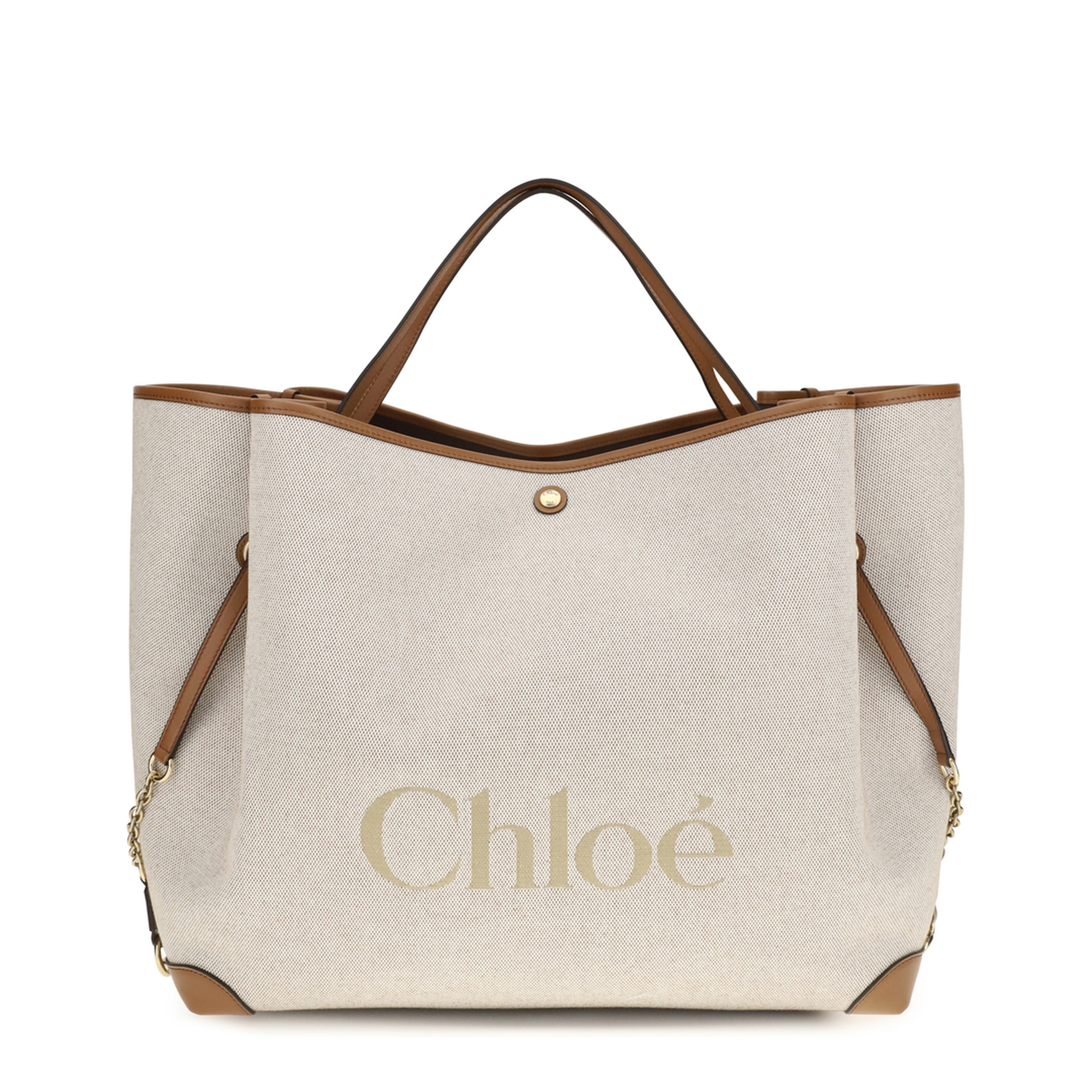 Carry Large Cotton Jacquard Tote - Clay Brown - Image 1