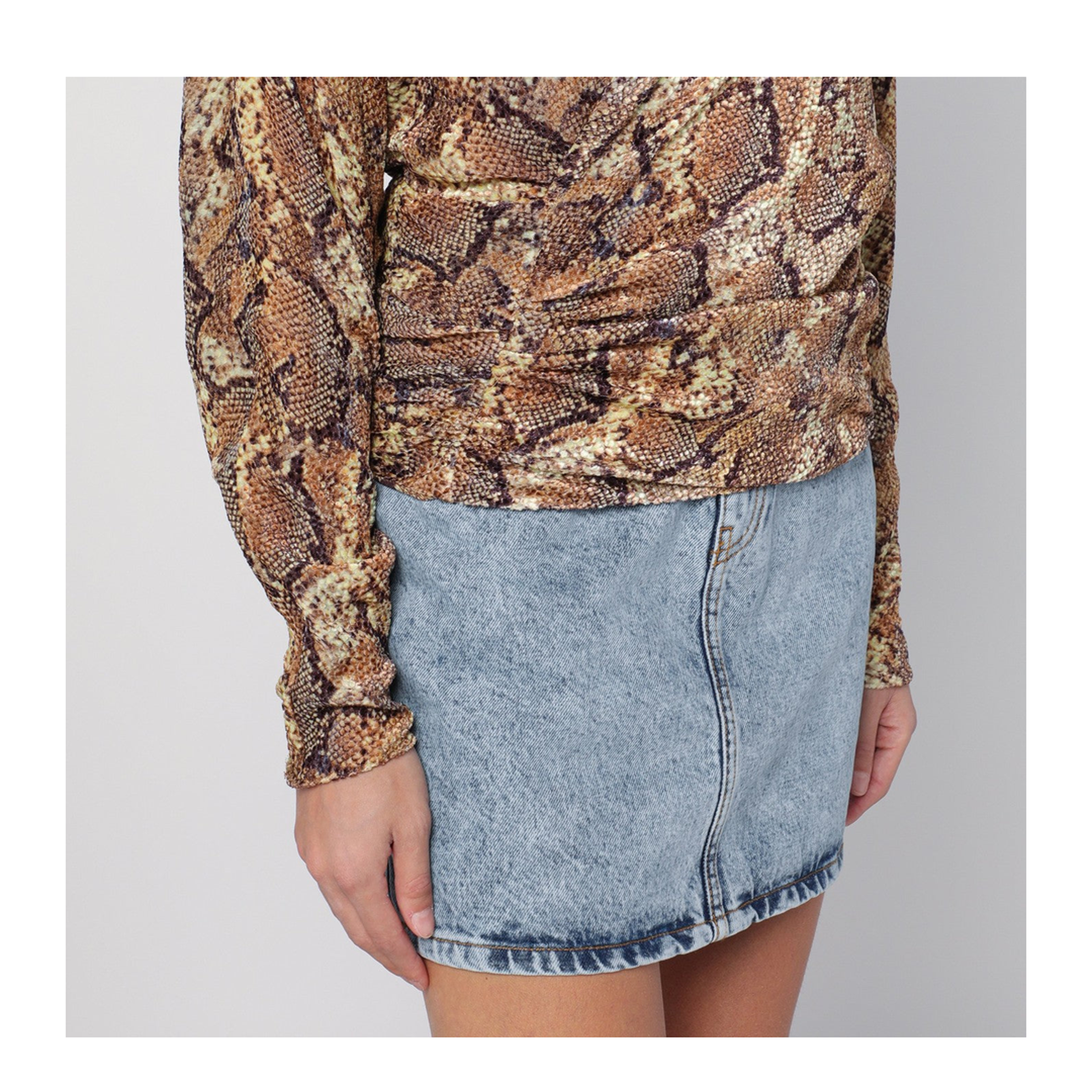 Snake Print Marlin Blouse - Image 2