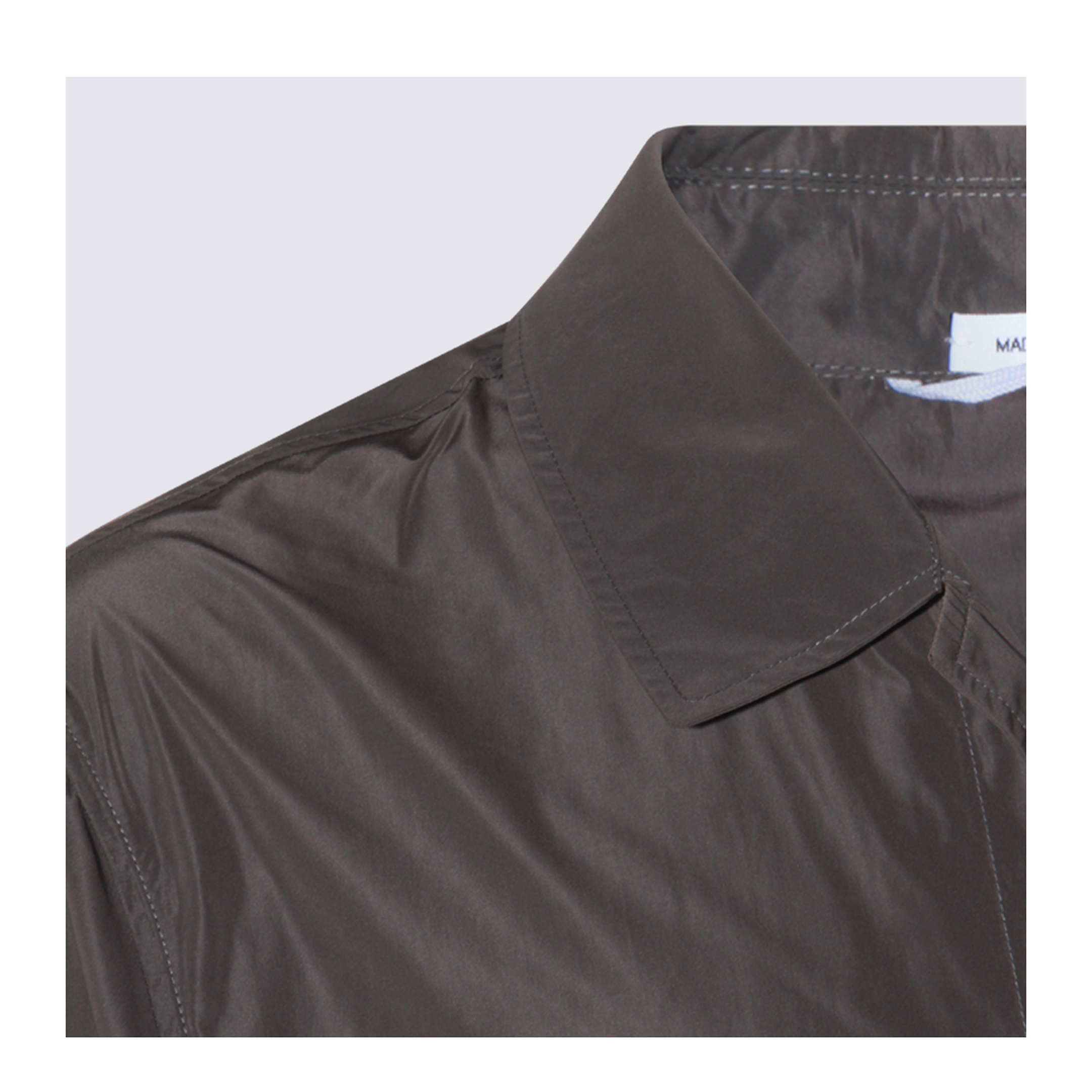 Logo-Print Single-Breasted Coat - Image 8