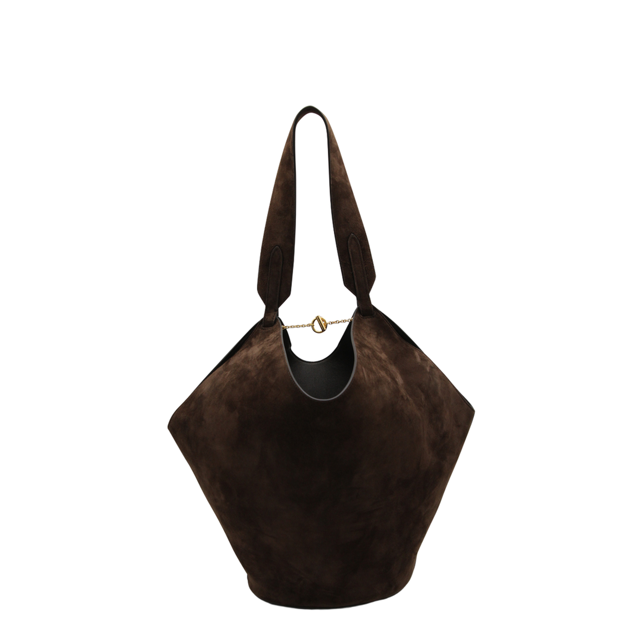 Lotus Small Suede Tote - Cedar - Image 6