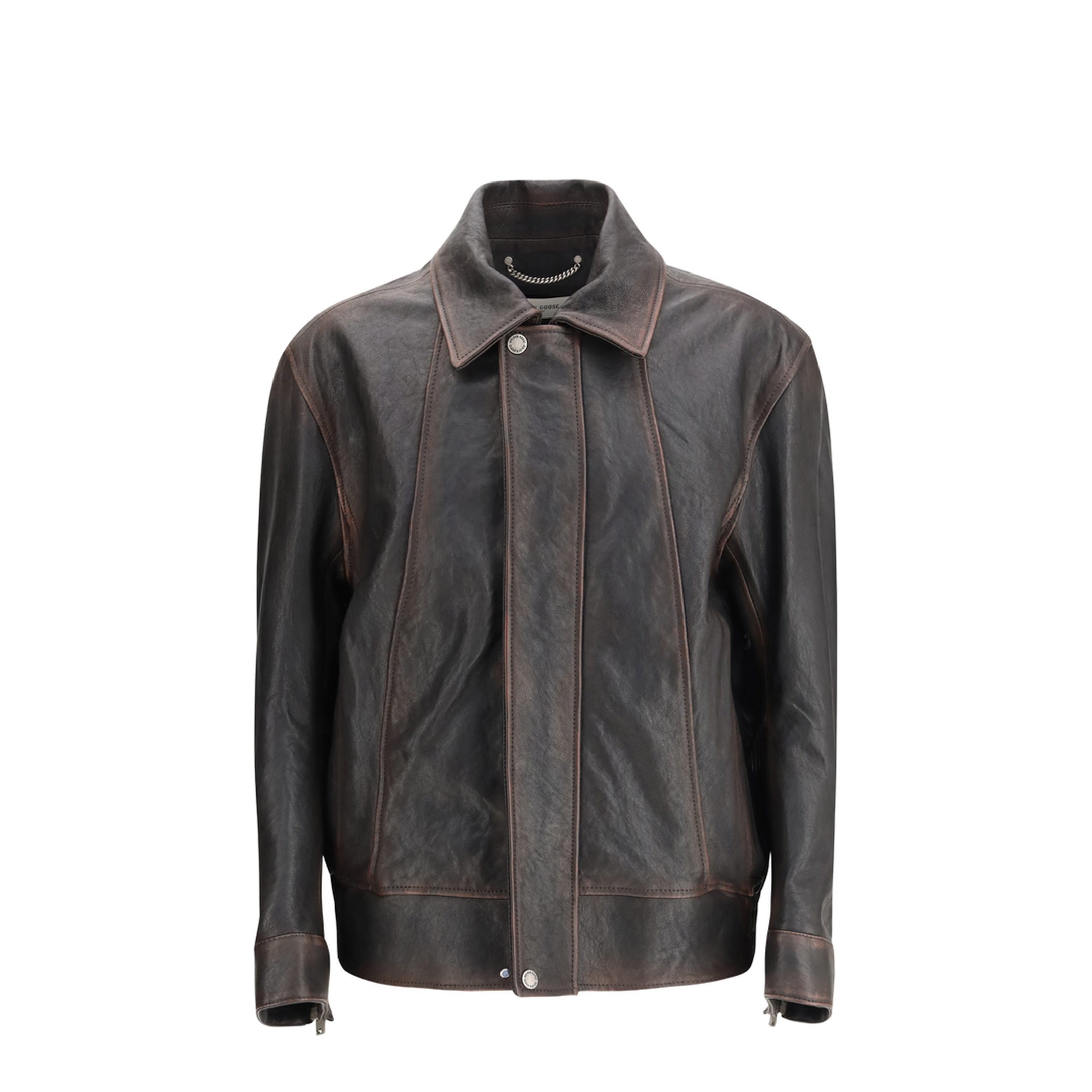 Nappa Leather Bomber Jacket - Image 1