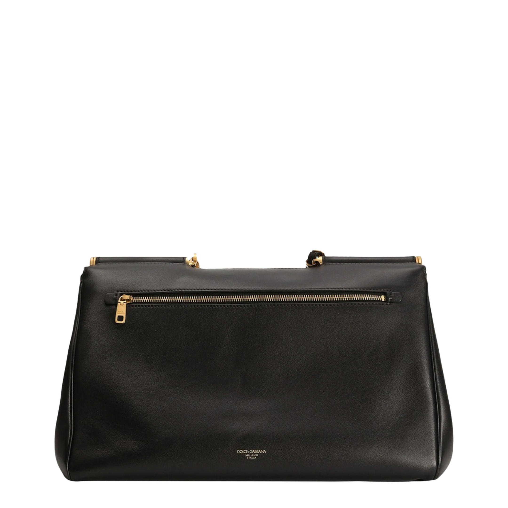 My Sicily Maxi Calfskin Handbag - Black - Image 4