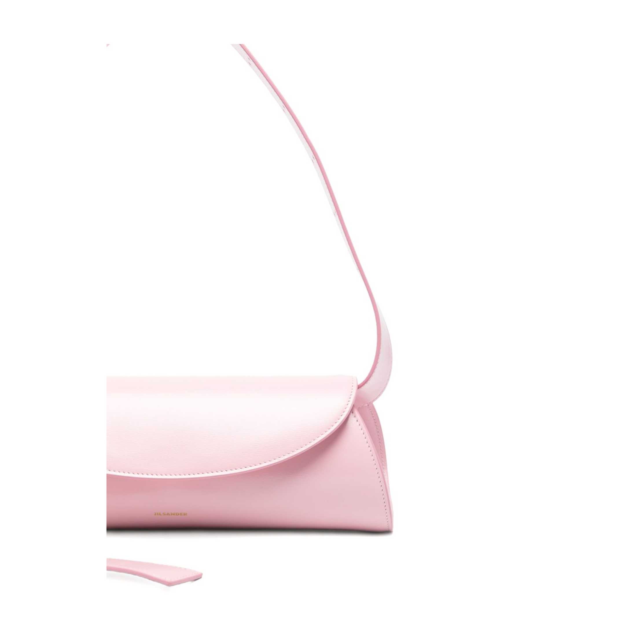 Cannolo Small Calfskin Shoulder Bag - Pale Pink - Image 3