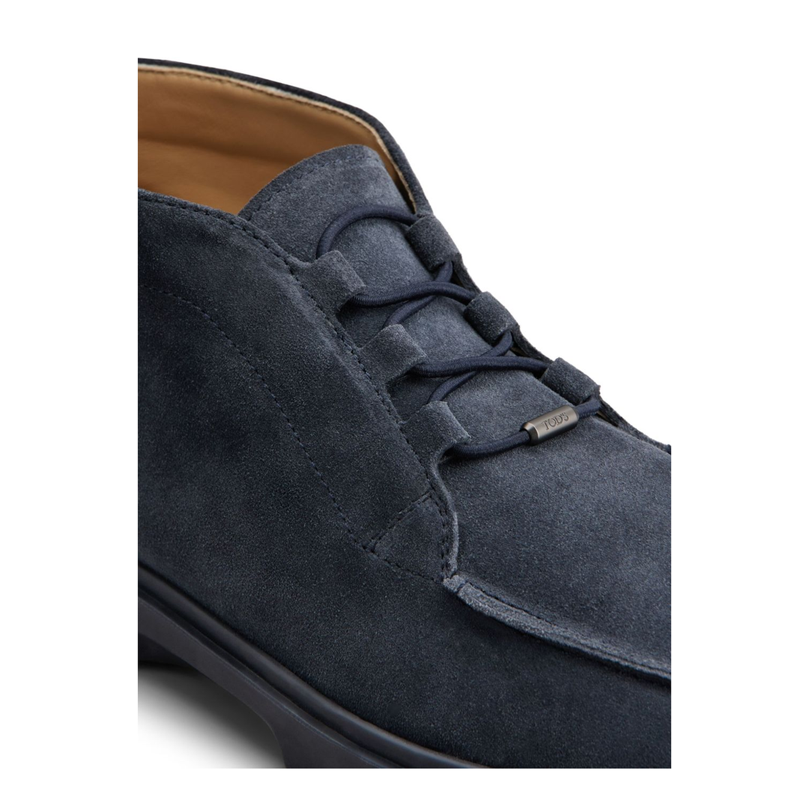 Blue Front Lace-Up Fastening Round Toe Branded Insole - Image 2