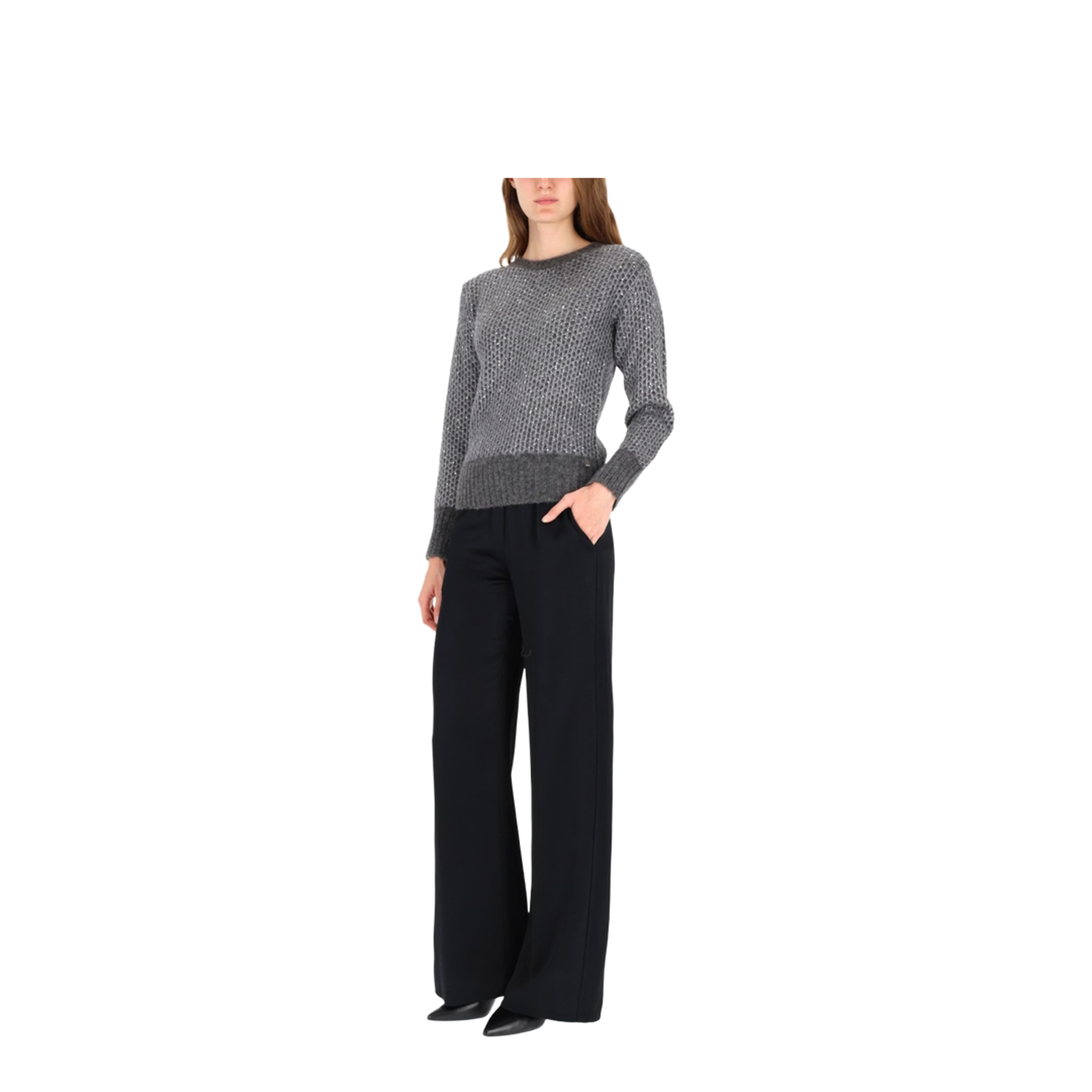 Metallic Effect Sequin Jersey - Image 2