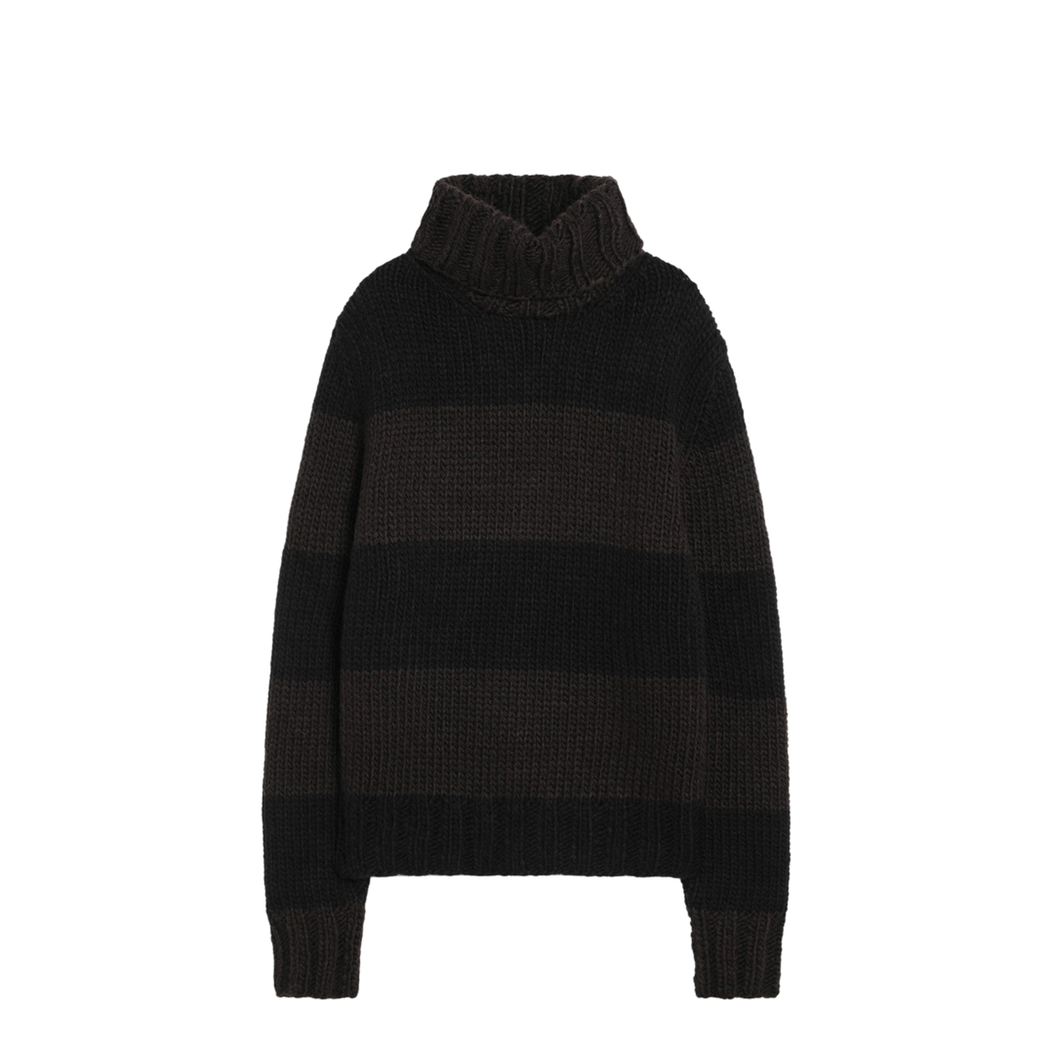 Striped Wool-Blend Turtleneck Sweater - Image 1