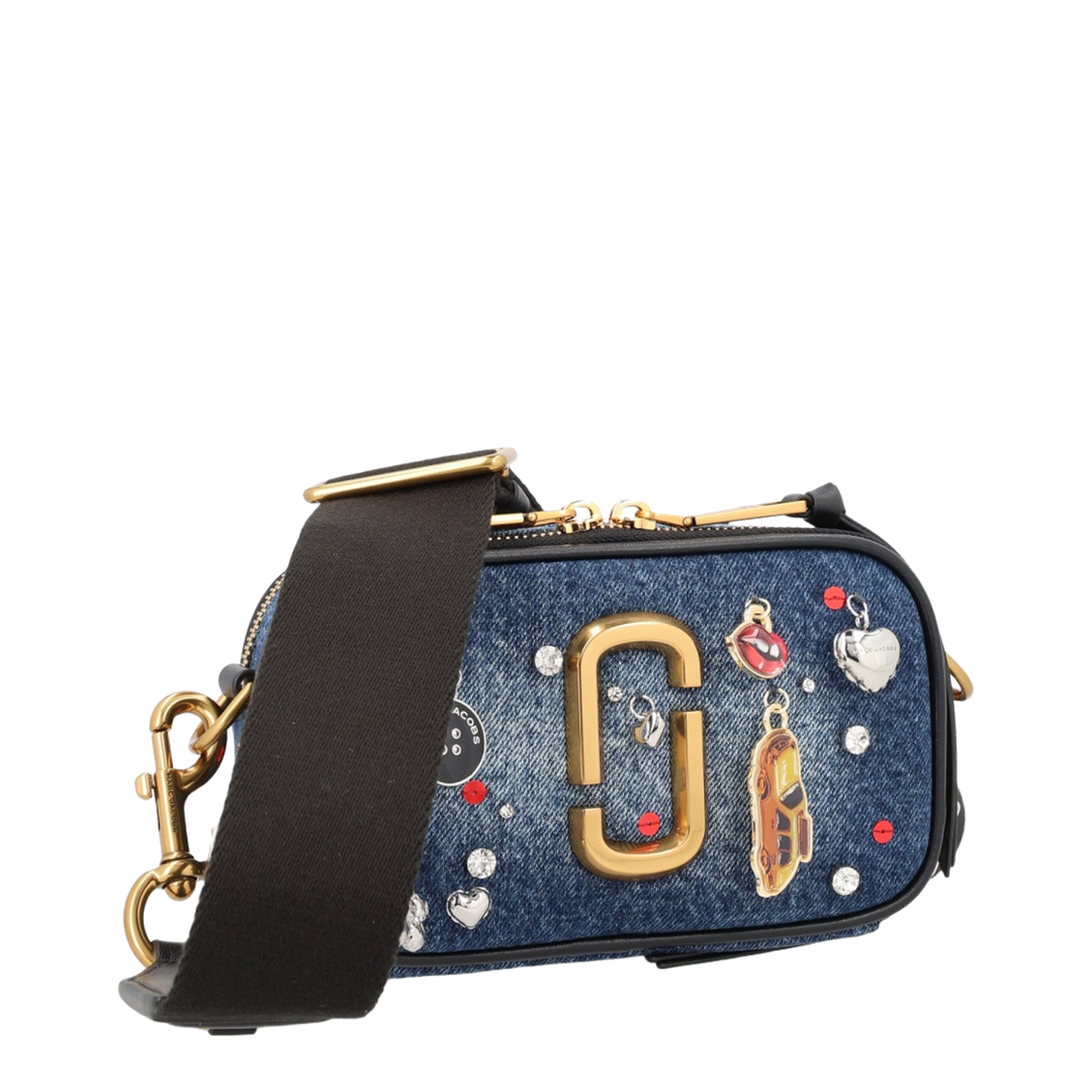 Snapshot Charm-Detail Denim Crossbody Bag - Image 3