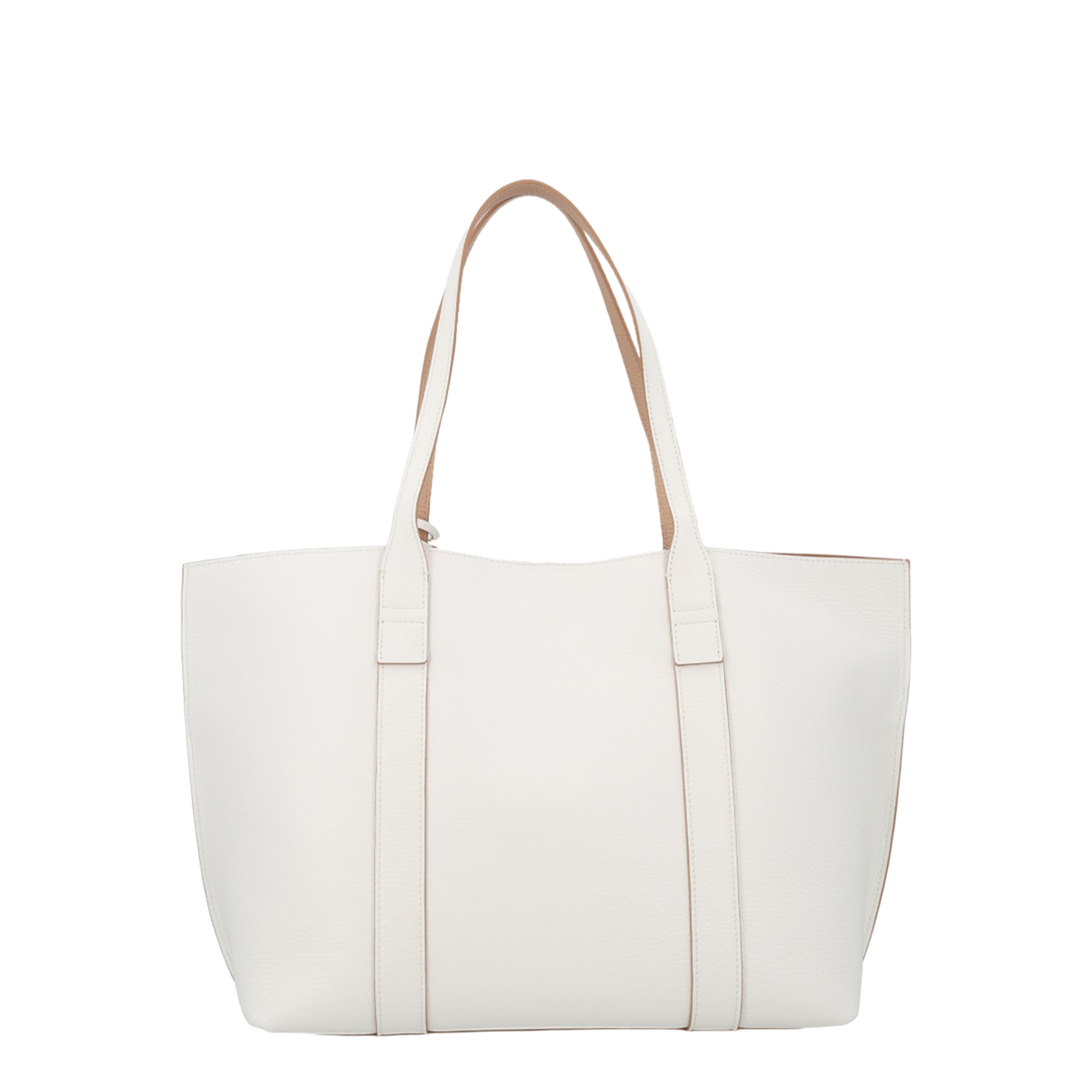 Script Shopping Bag Medium Ivory - Image 3