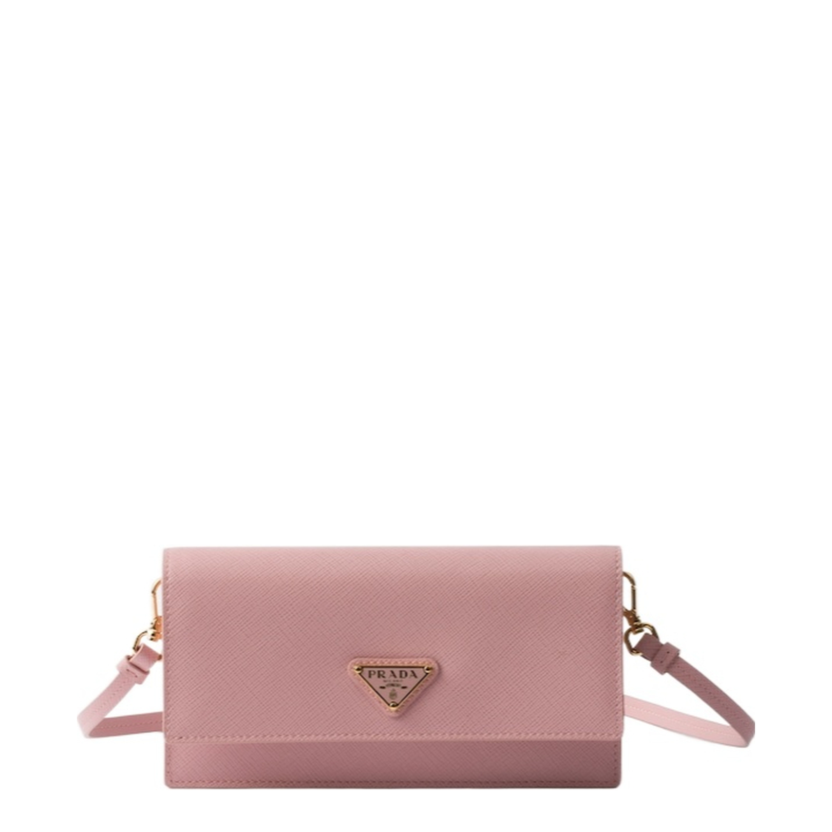 Pink Leather Clutch - Image 1