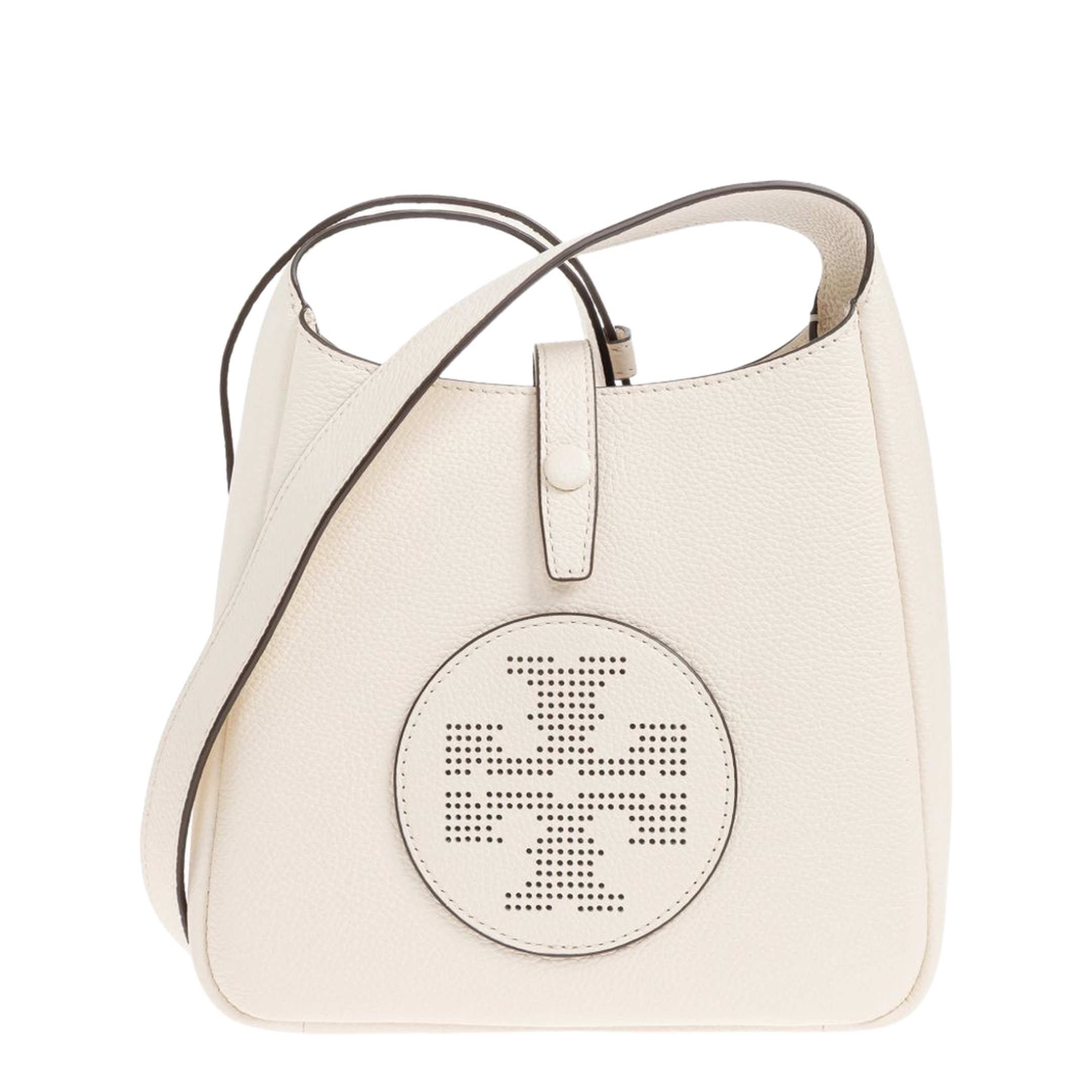 Miller Medium Pebbled Leather Bucket Bag - New Ivory - Image 1