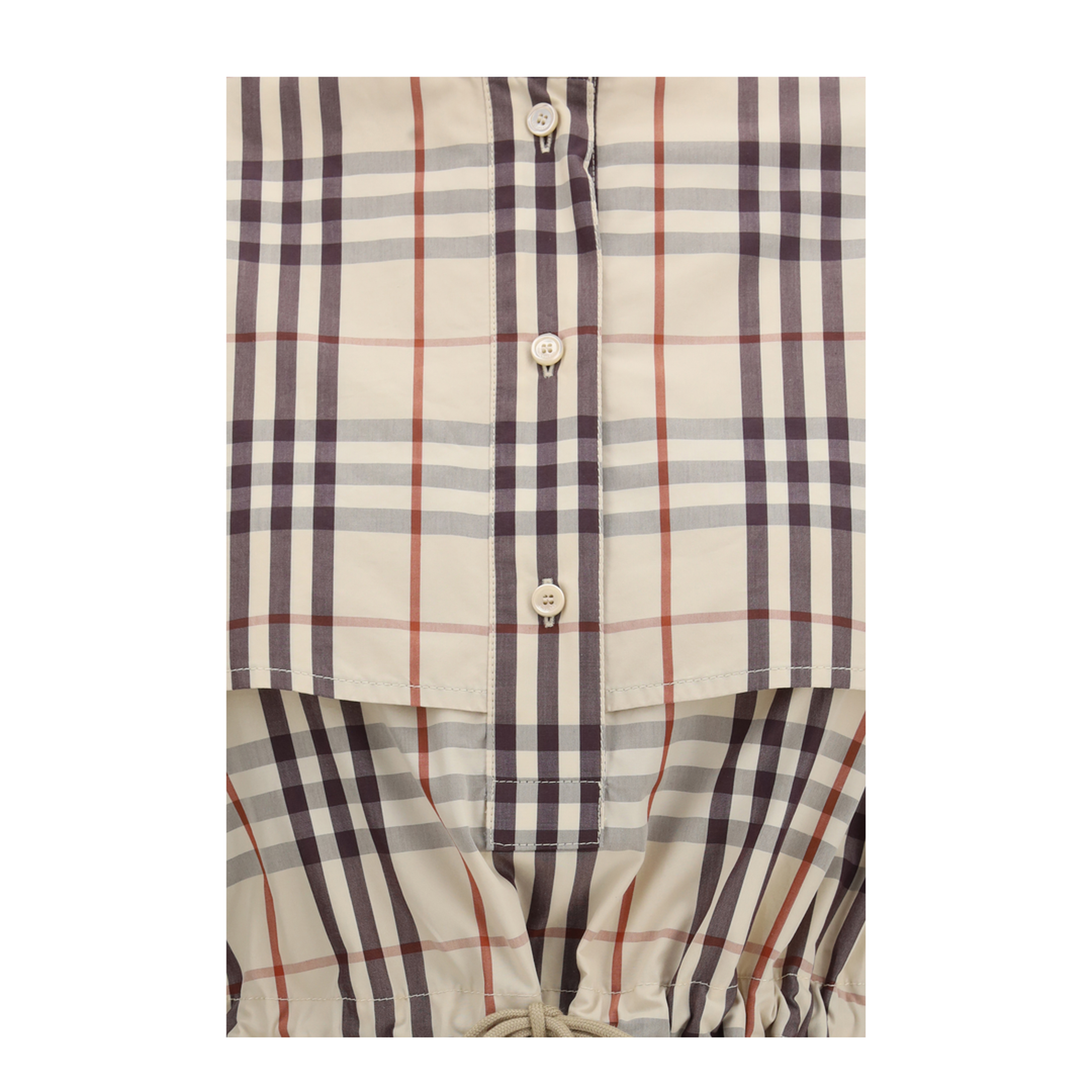 Beige Check Dress - Image 3