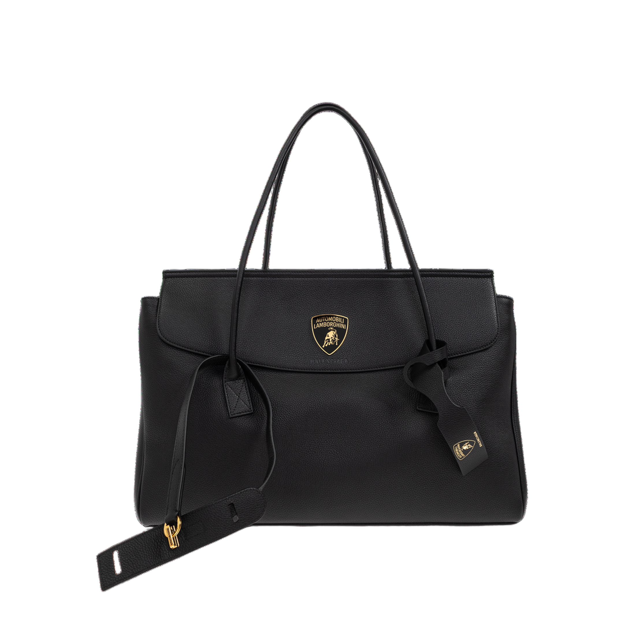 Carrie Calfskin Tote Bag - Black - Image 1
