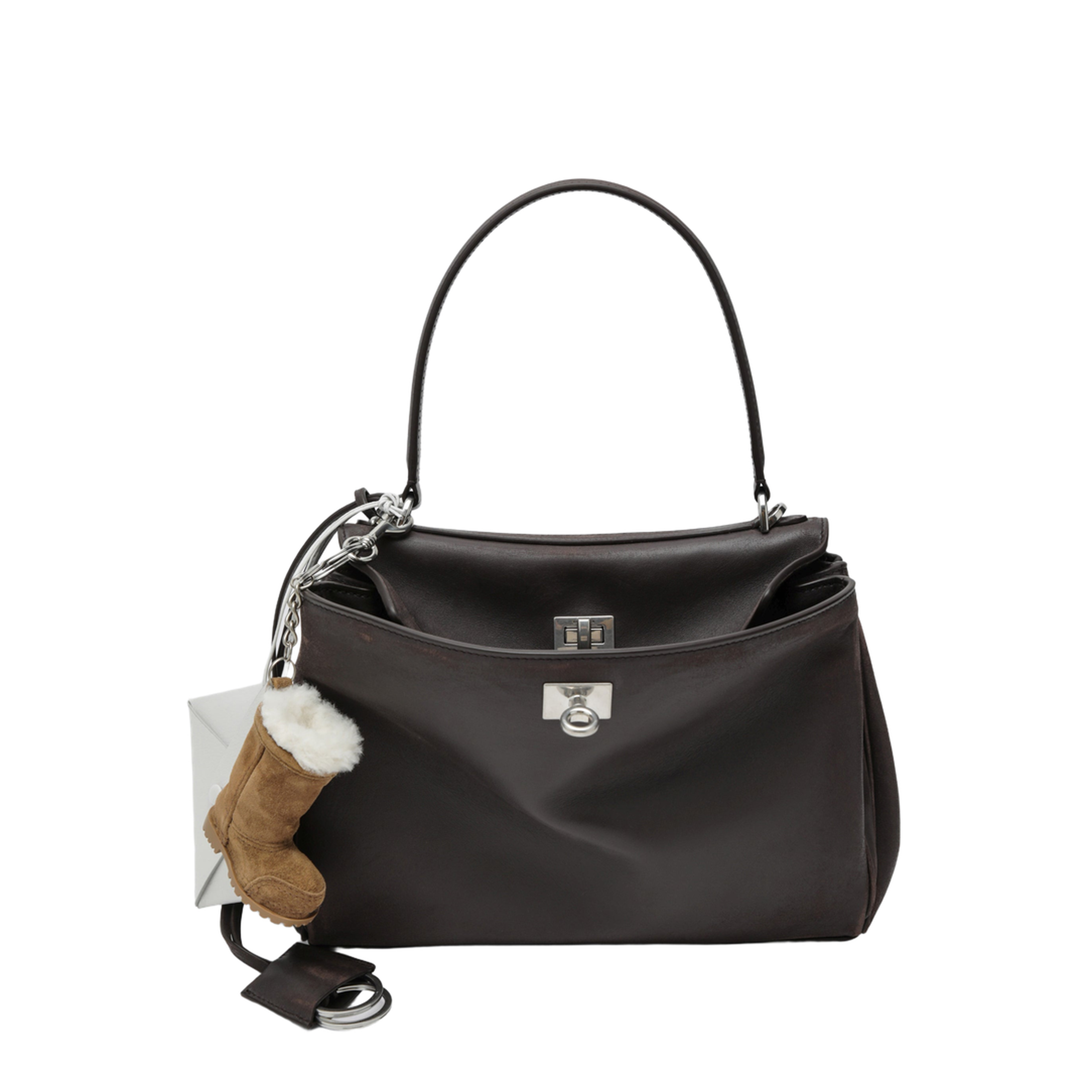 Small Rodeo Bag in Calfskin Leather Espresso - Image 1