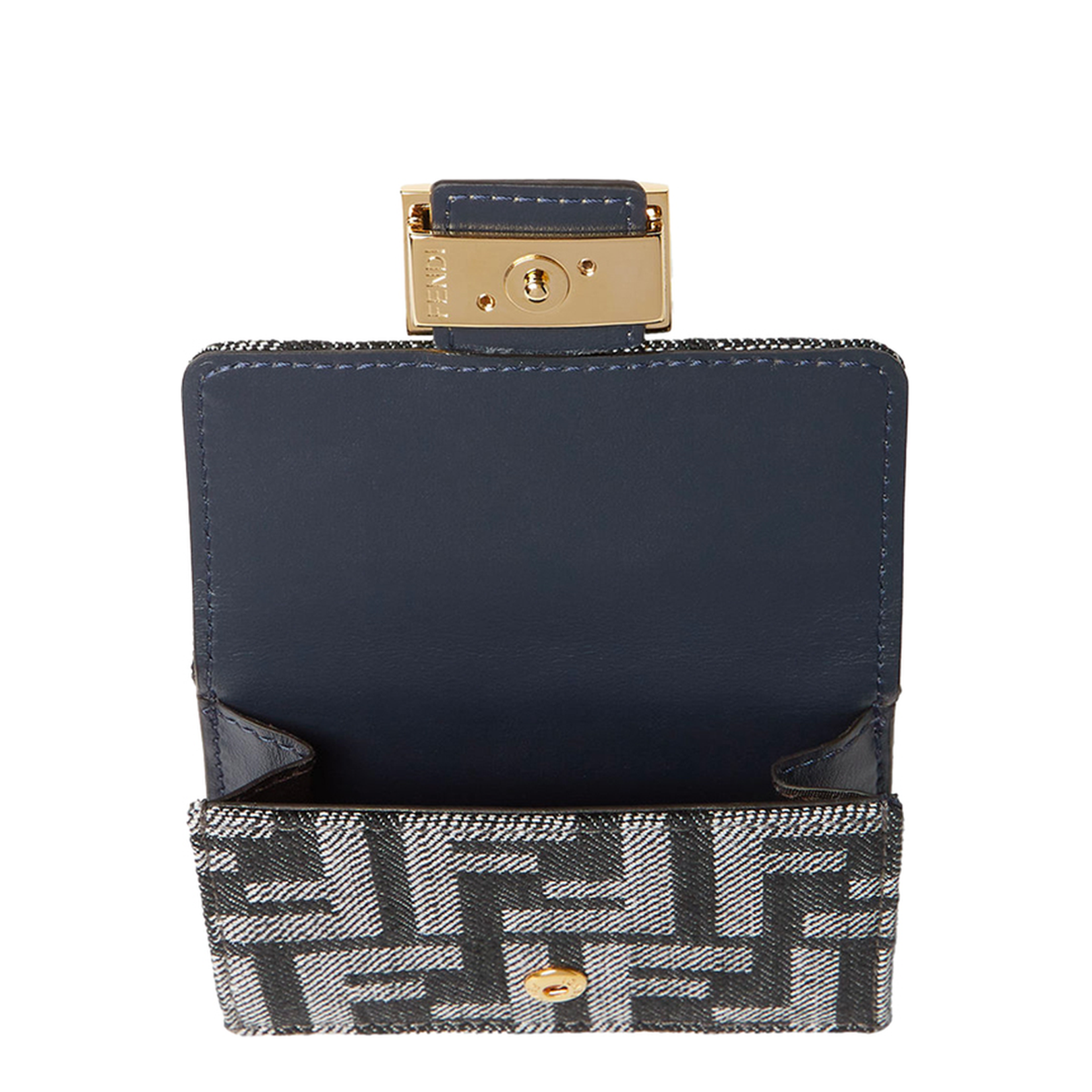 Baguette Micro Trifold Fabric Blue - Image 2