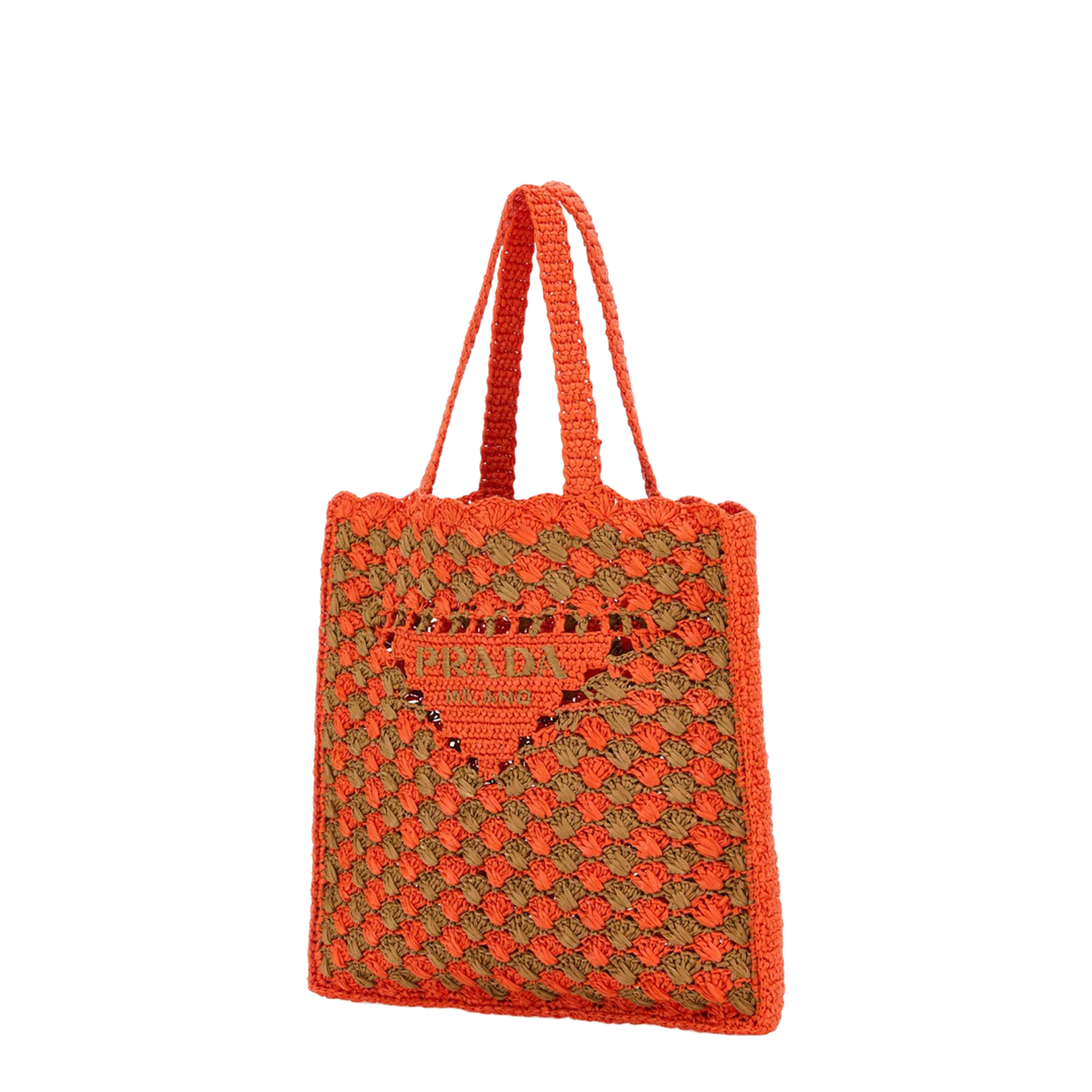 Two-tone Raffia Shopping Bag - Image 2