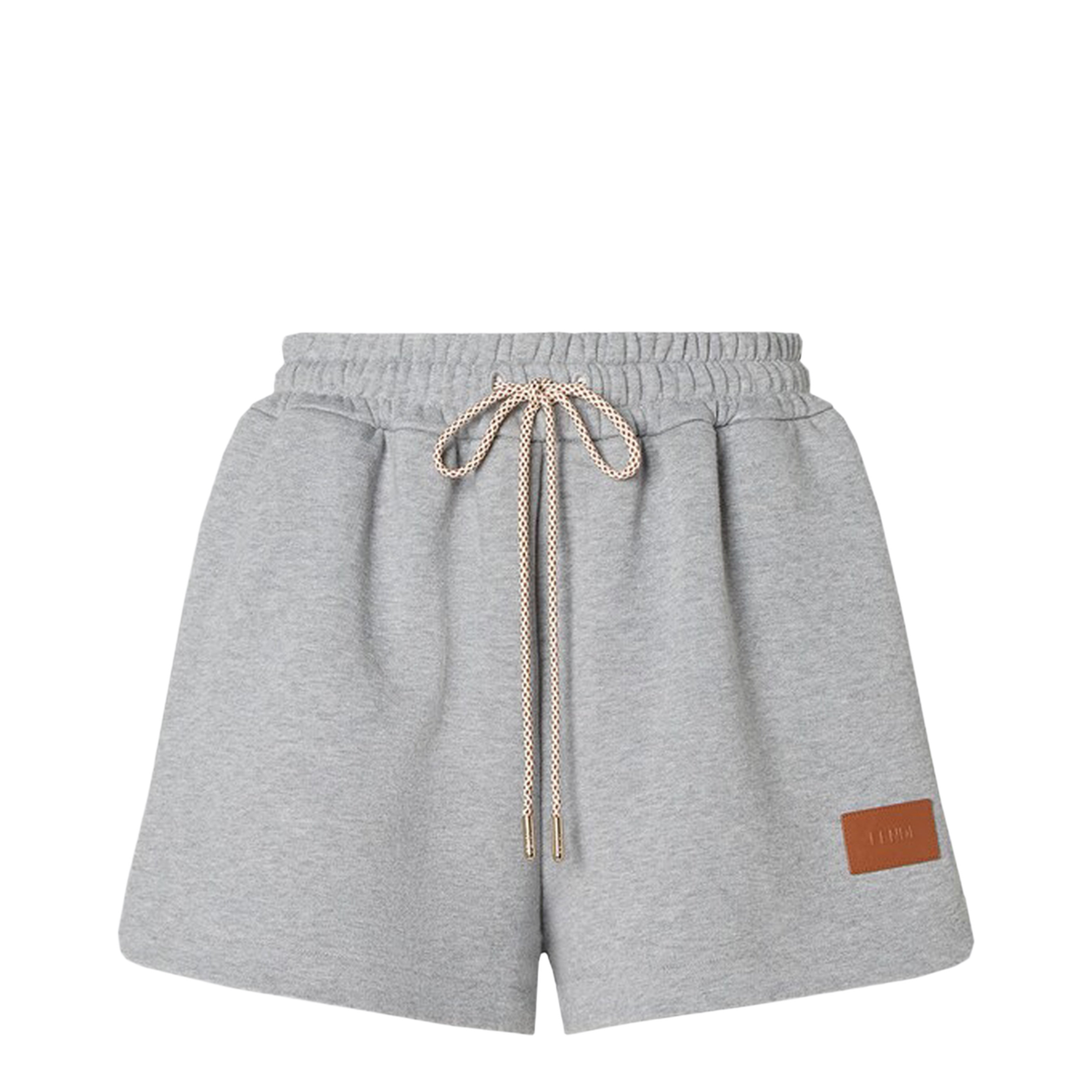 Grey Cotton Jersey Shorts - Image 1