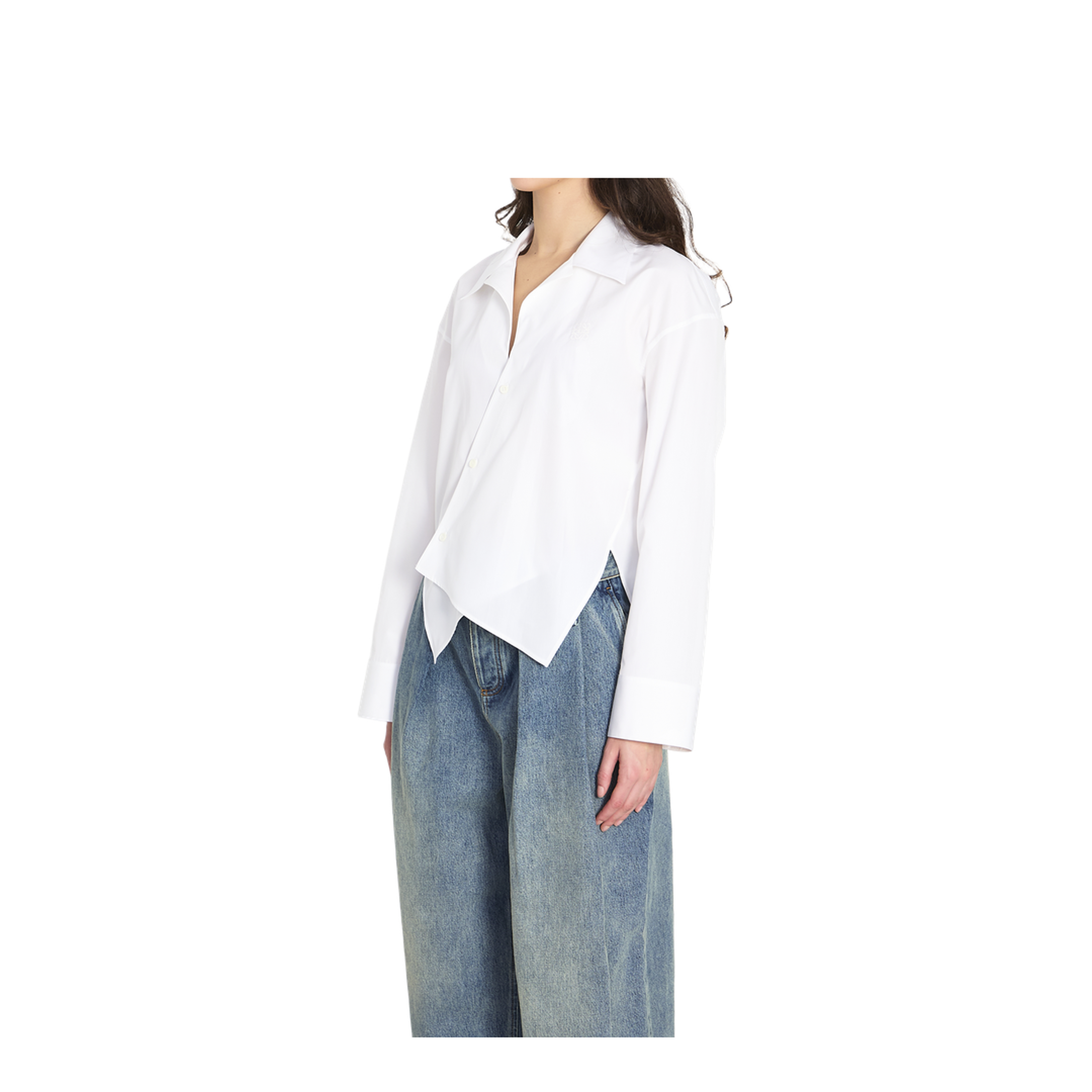Asymmetric Cotton Shirt - Image 2