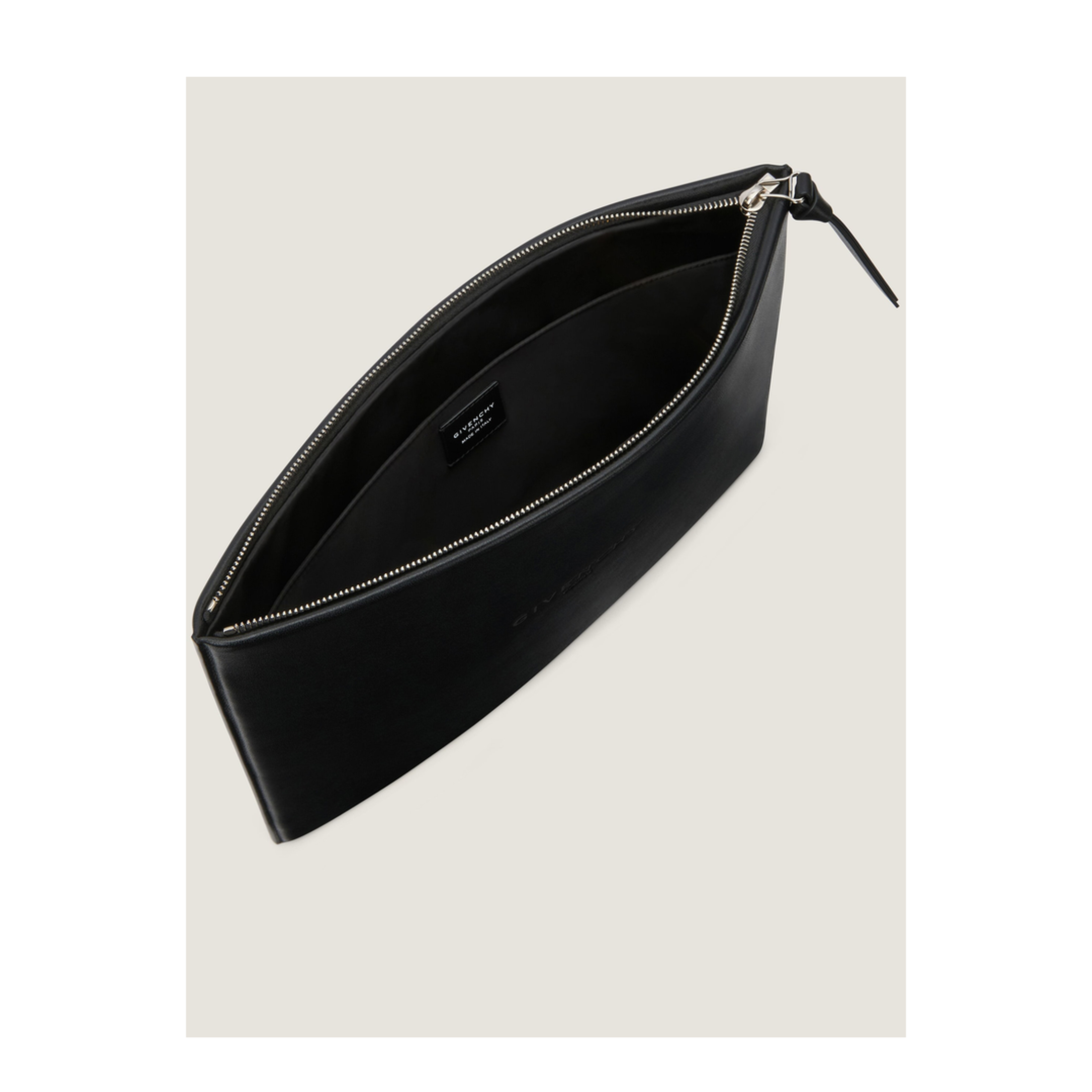 Antigona Large Calfskin Pouch - Black - Image 2