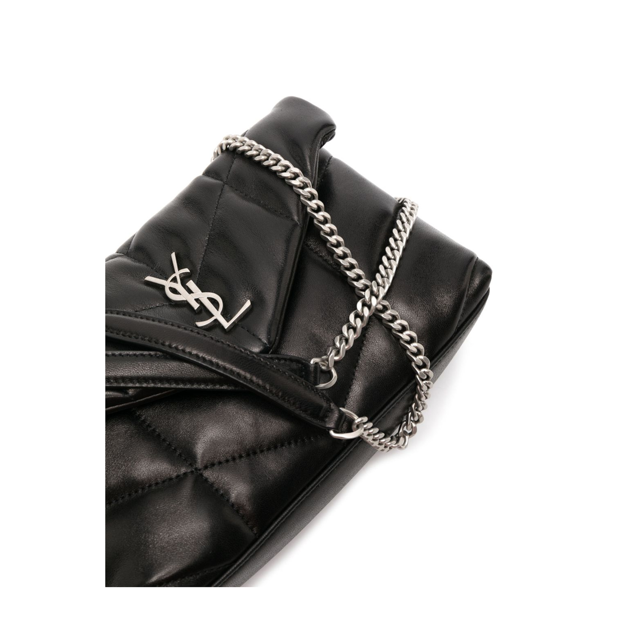 Toy Puffer Lambskin Shoulder Bag - Black - Image 2