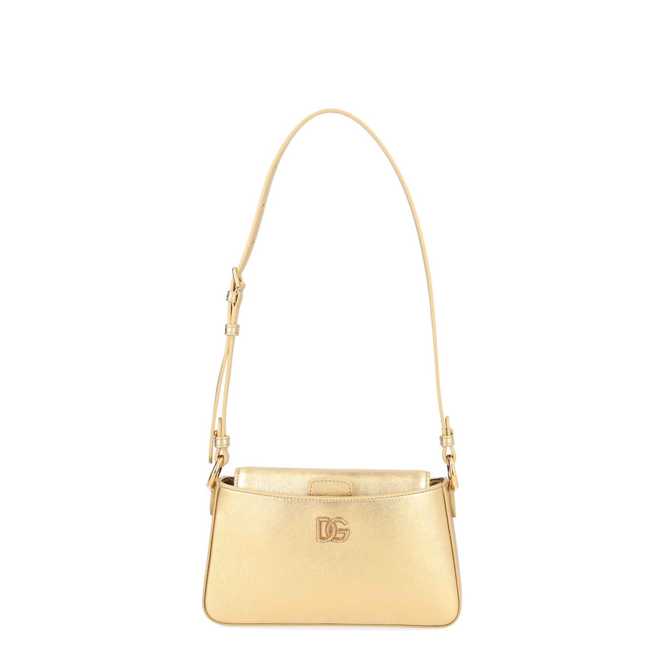 Laminated Calfskin Phone Bag - Gold - Image 1