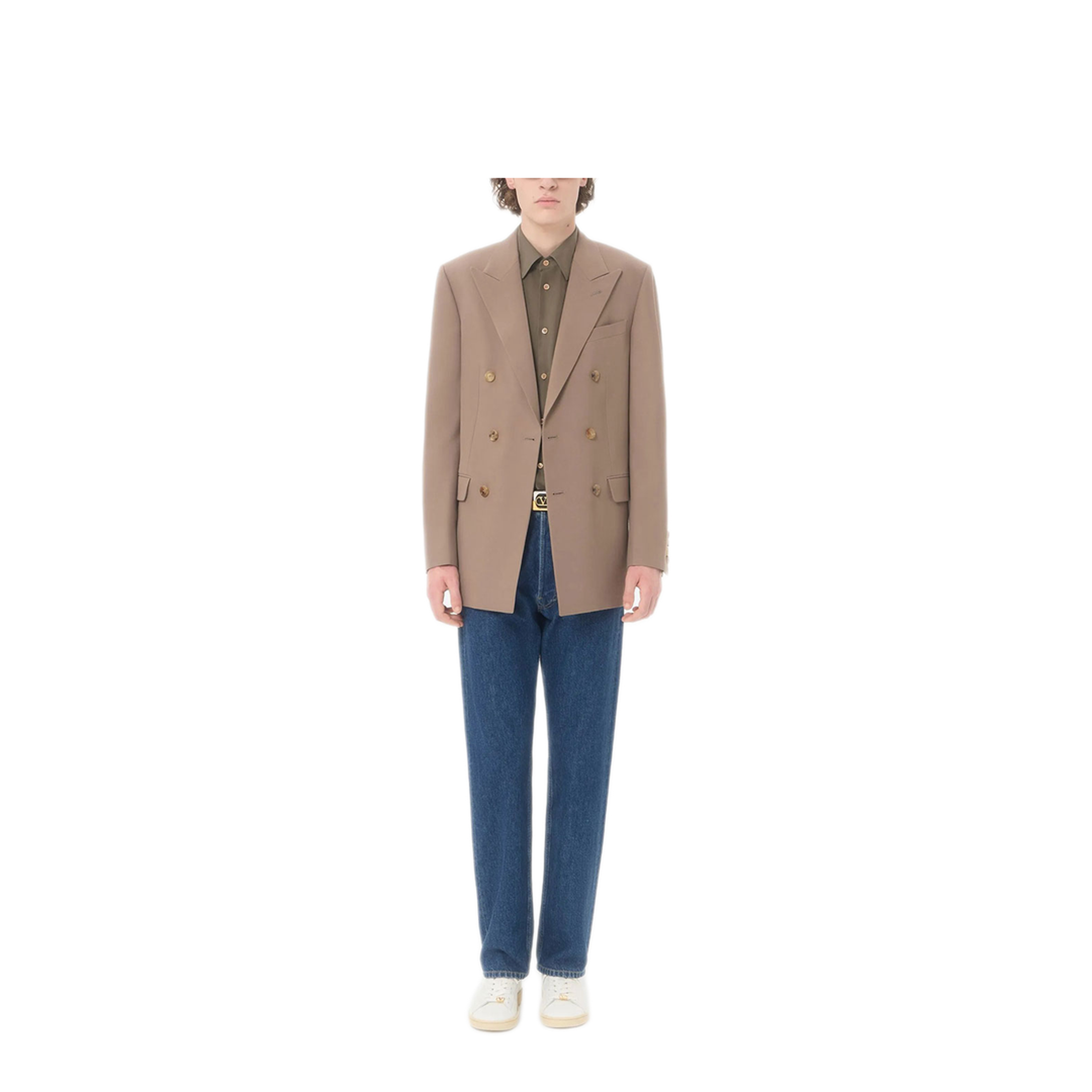 Denim Trousers With Vgold - Image 5