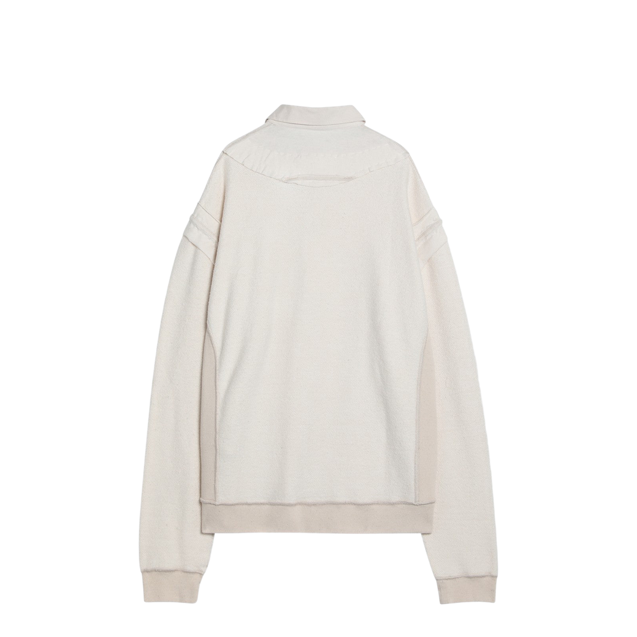 Distressed-Effect Ecru Sweatshirt - Image 2