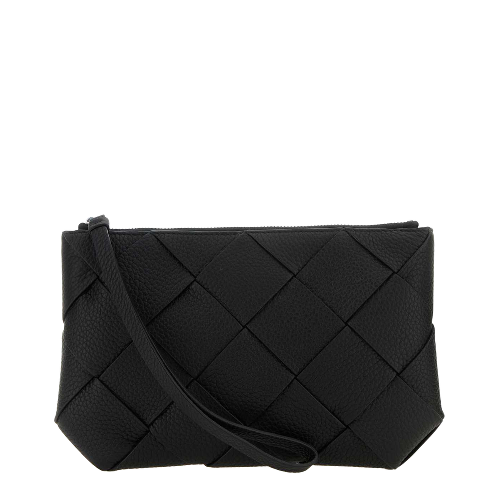 Diago Medium Leather Clutch Bags - Black - Image 1