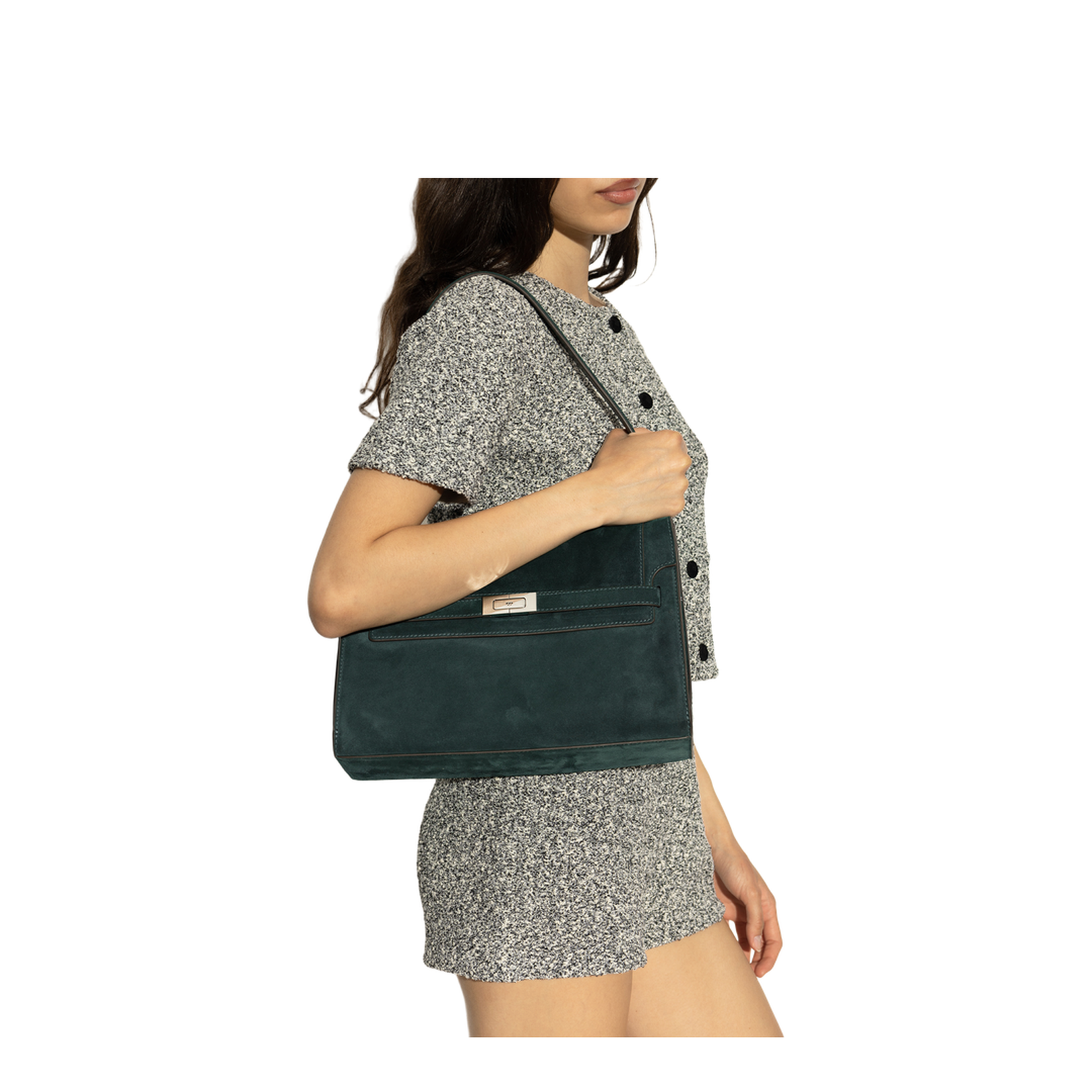 Lee Radziwill Large Shoulder Bag Teal Green - Image 2