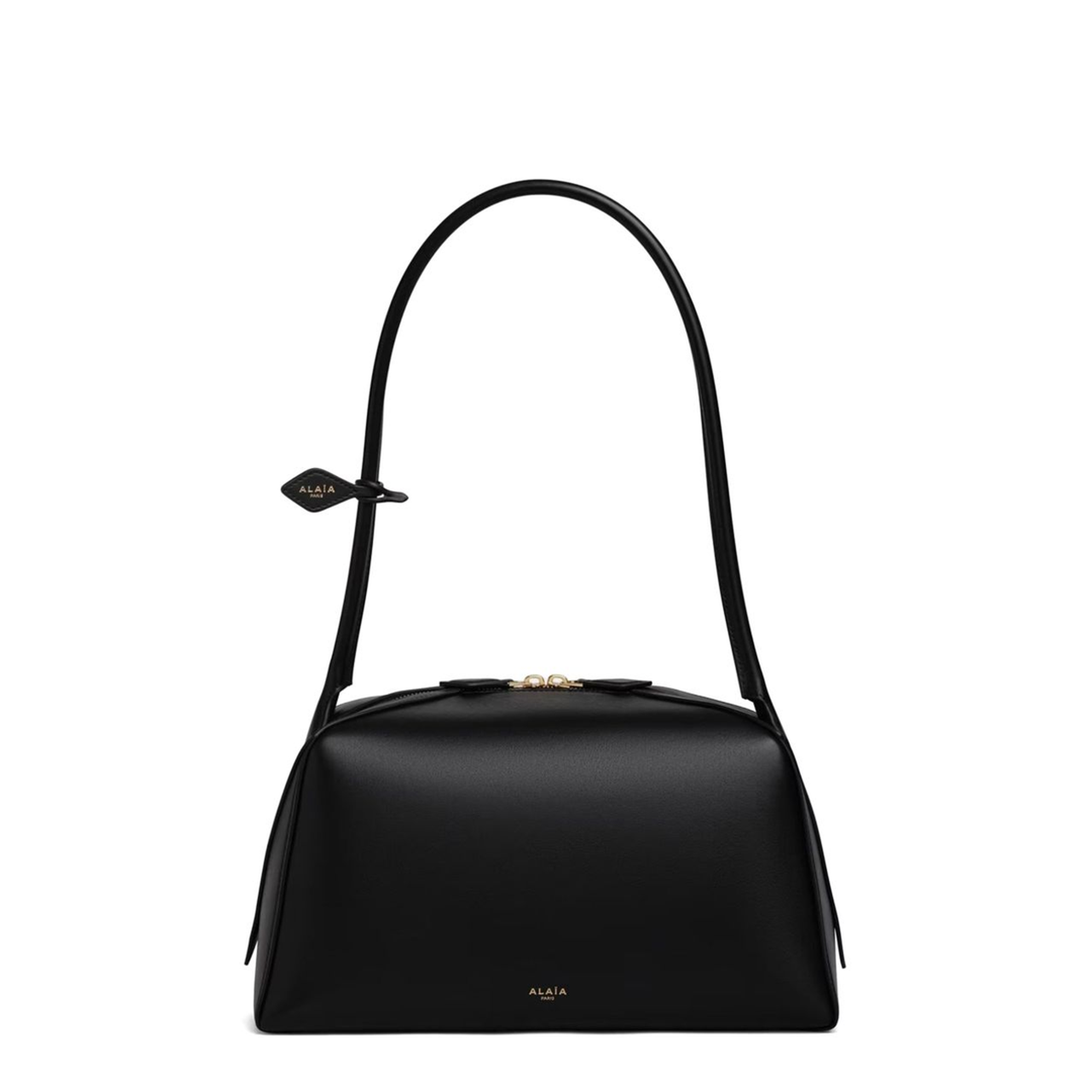 Le Bouledogue Medium Calfskin Shoulder Bag - Noir - Image 1