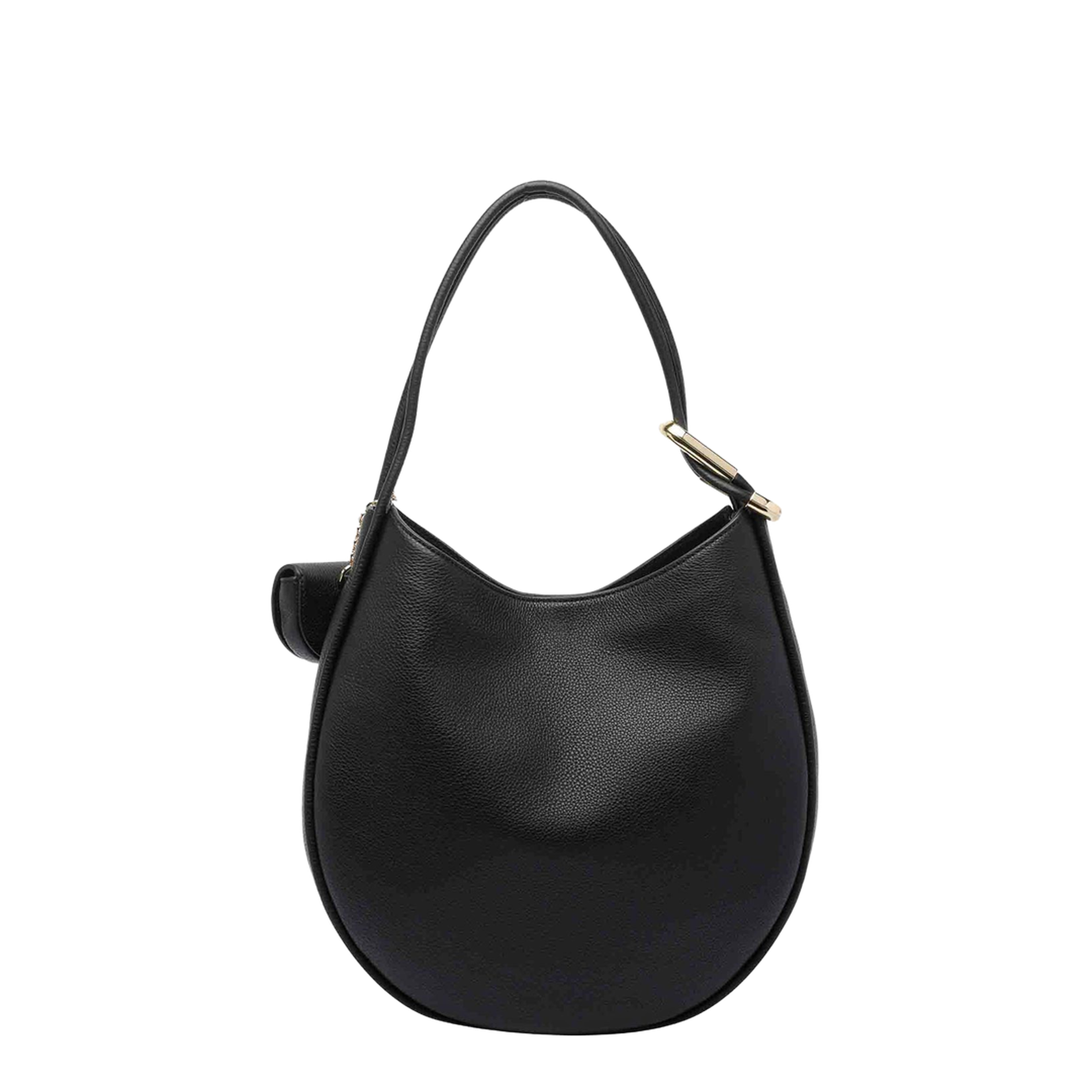 Calf Leather Shoulder Bag - Black - Image 3