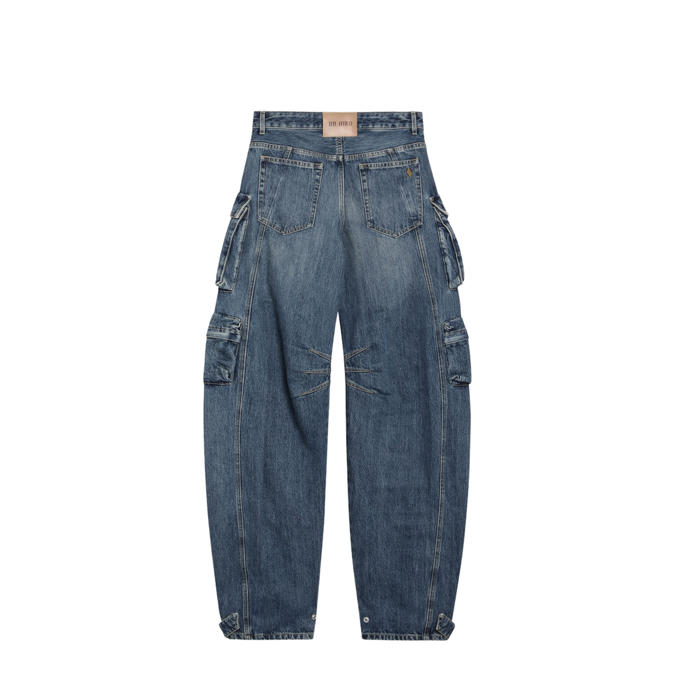 Fern Washed Blue Cargo Trousers - Image 2