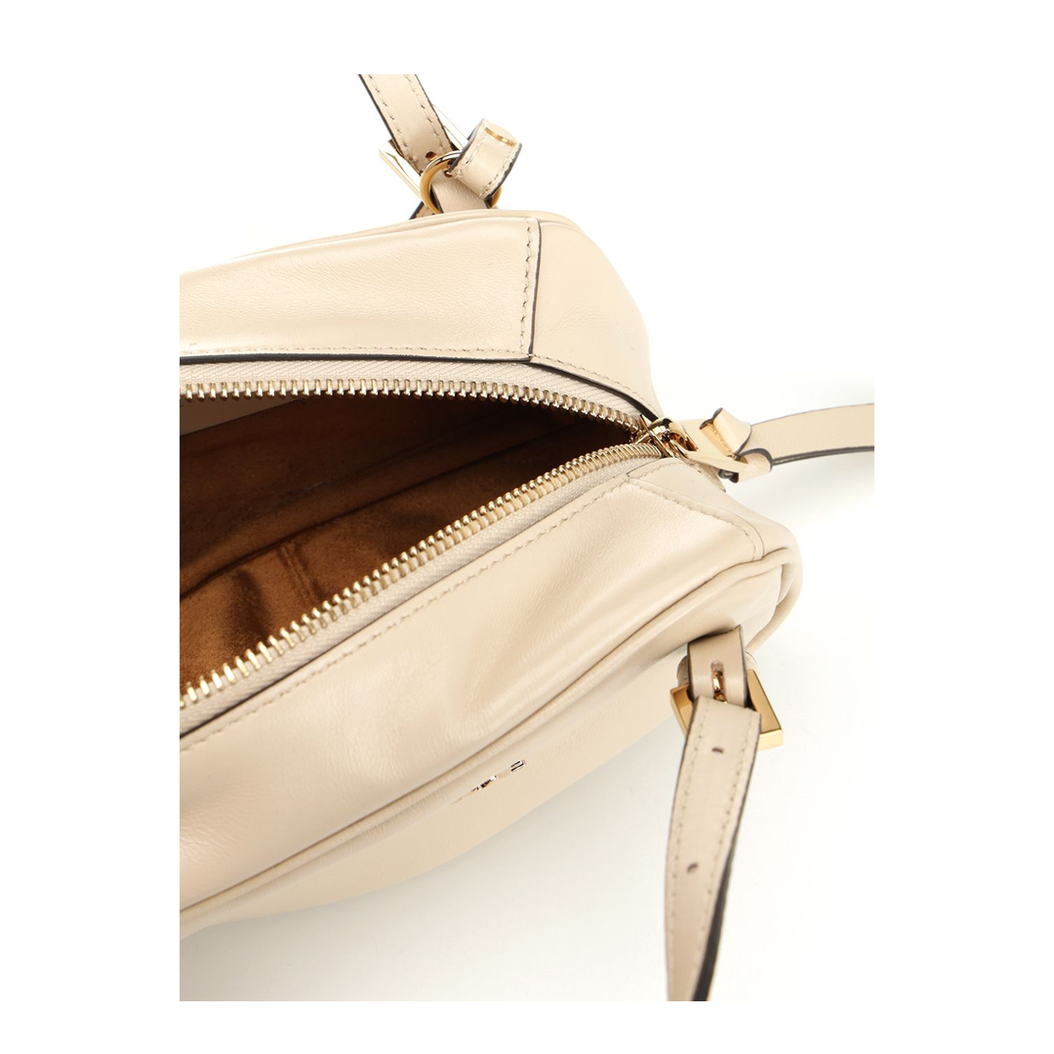 Tag Mini Lambskin Mini Bowling Bag - Cream - Image 4
