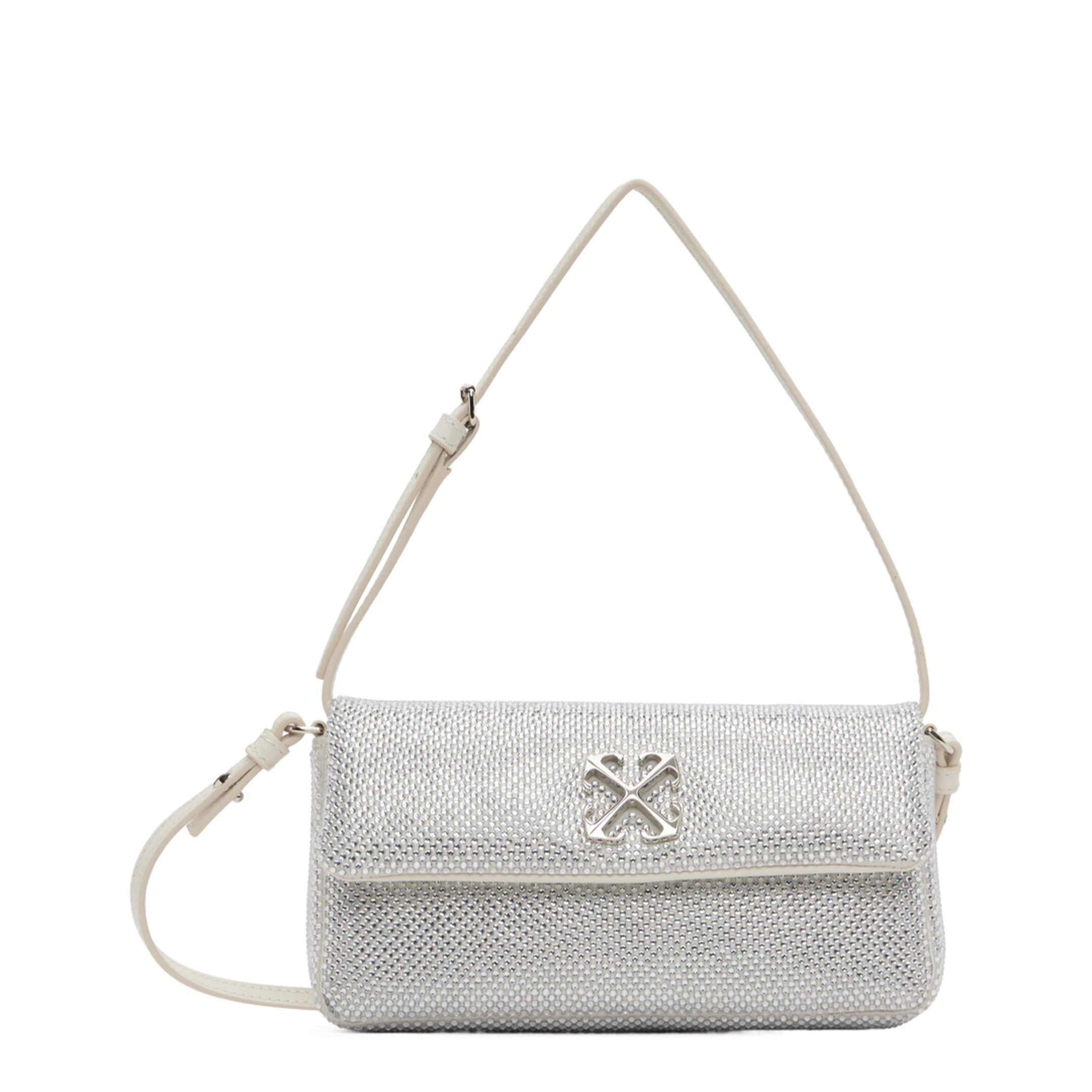 Jitney 0.7 Strass Calfskin Shoulder Bag - Flame - Image 1
