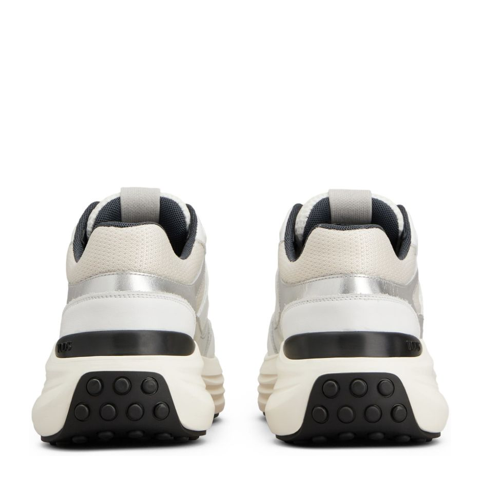 Sneakers in Leather and Fabric - Image 5