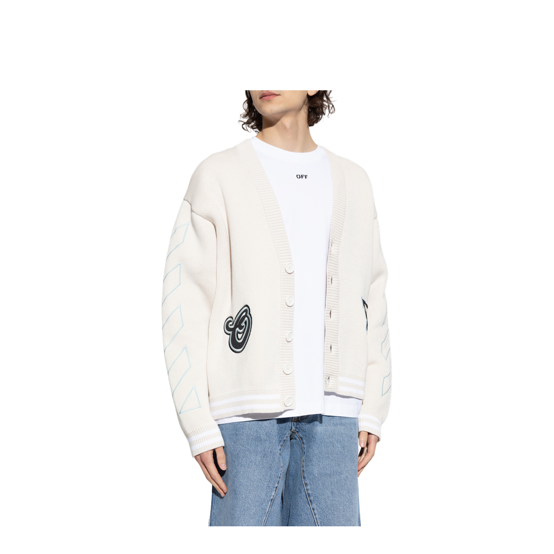 Cardigan with patches - Image 3