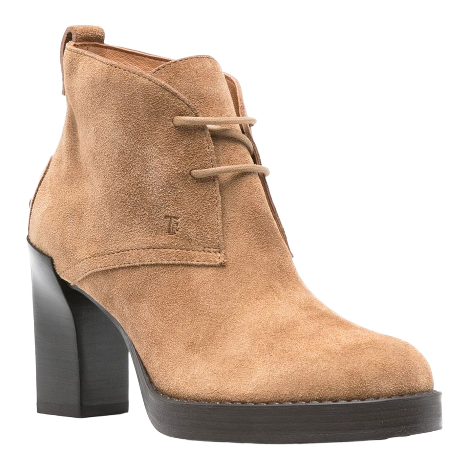 Brown Suede Upper Lace-Up Shoes - Image 3