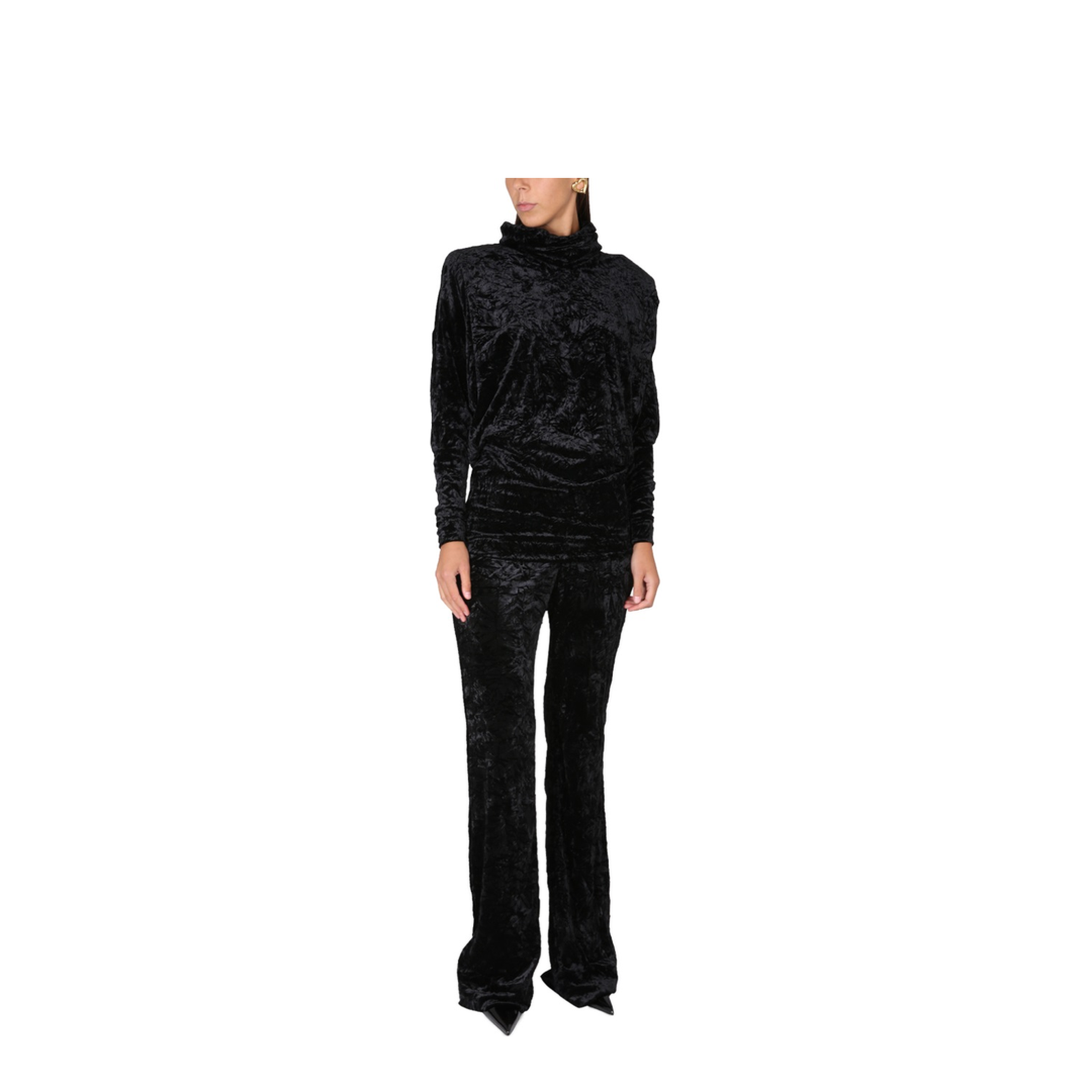 Velvet Turtleneck Top - Image 2