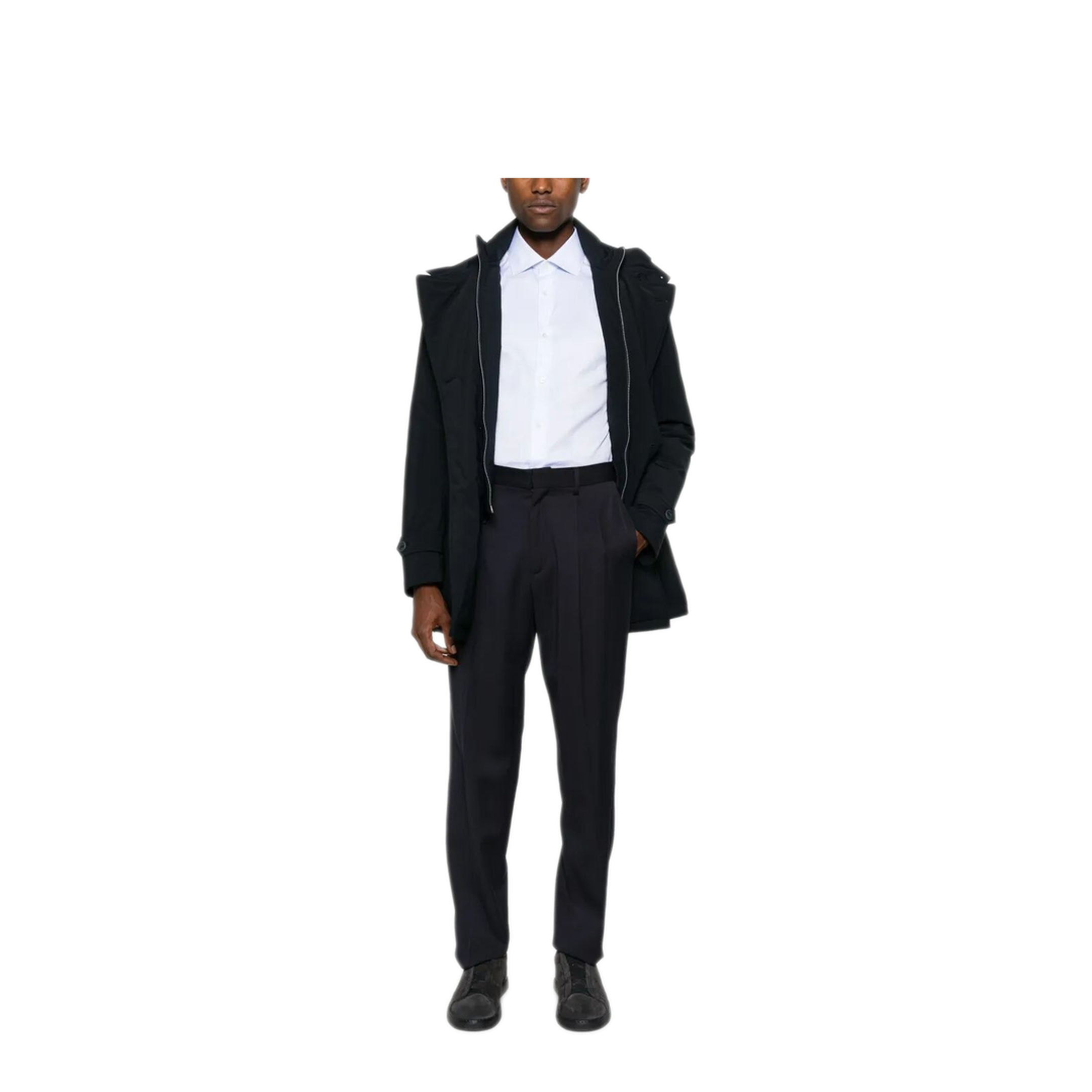 Double-Breasted Nylon Down Jacket - Image 2