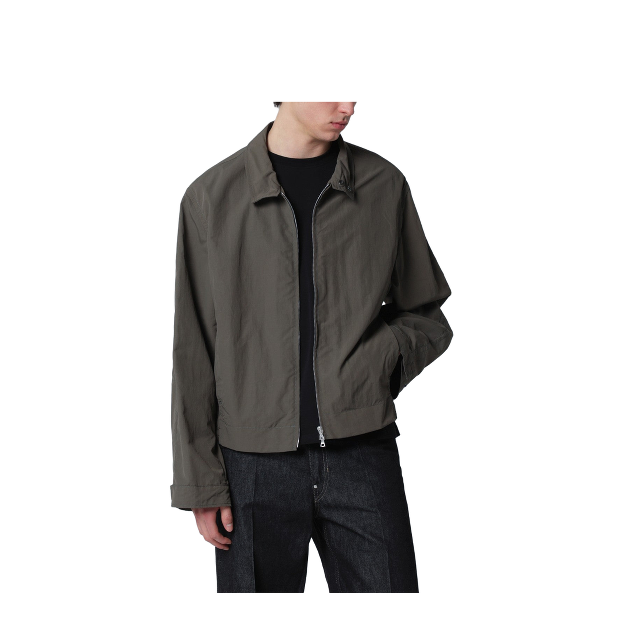 Khaki Zip-Up Jacket - Image 1