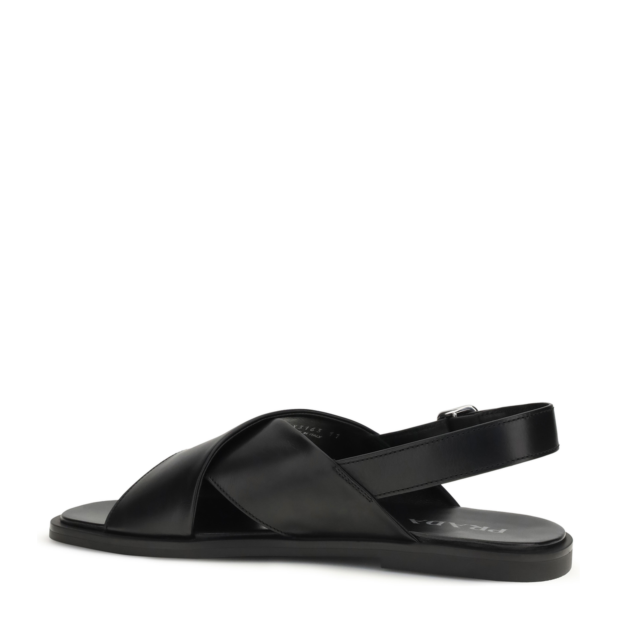 Saffiano Criss-Cross Sandals - Image 3