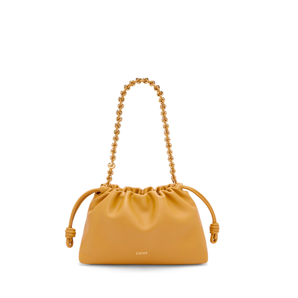 Flamenco Purse Medium Leather Shoulder Bags - Sahara - Image 1