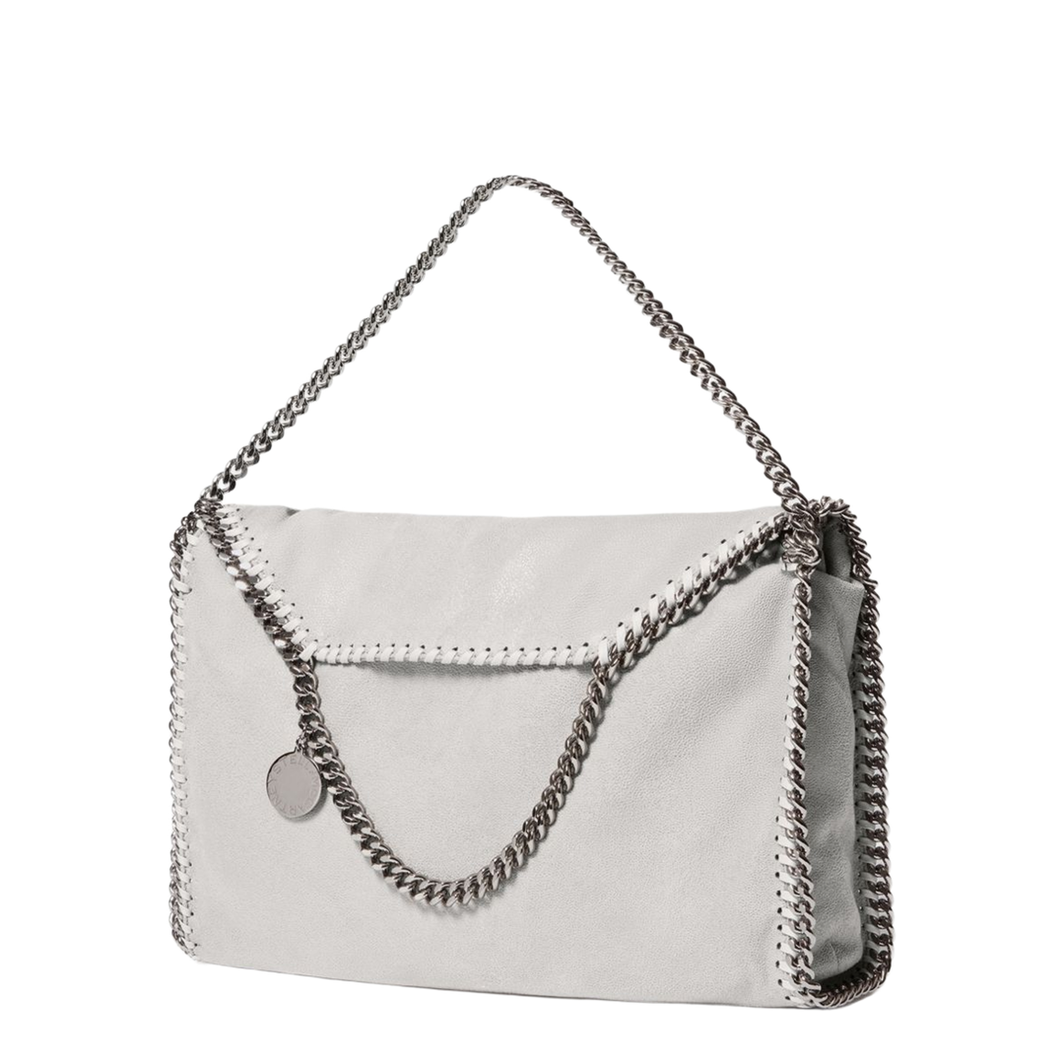 Falabella Medium Vegan Leather Tote Bag - Airlite Pearl Grey - Image 2