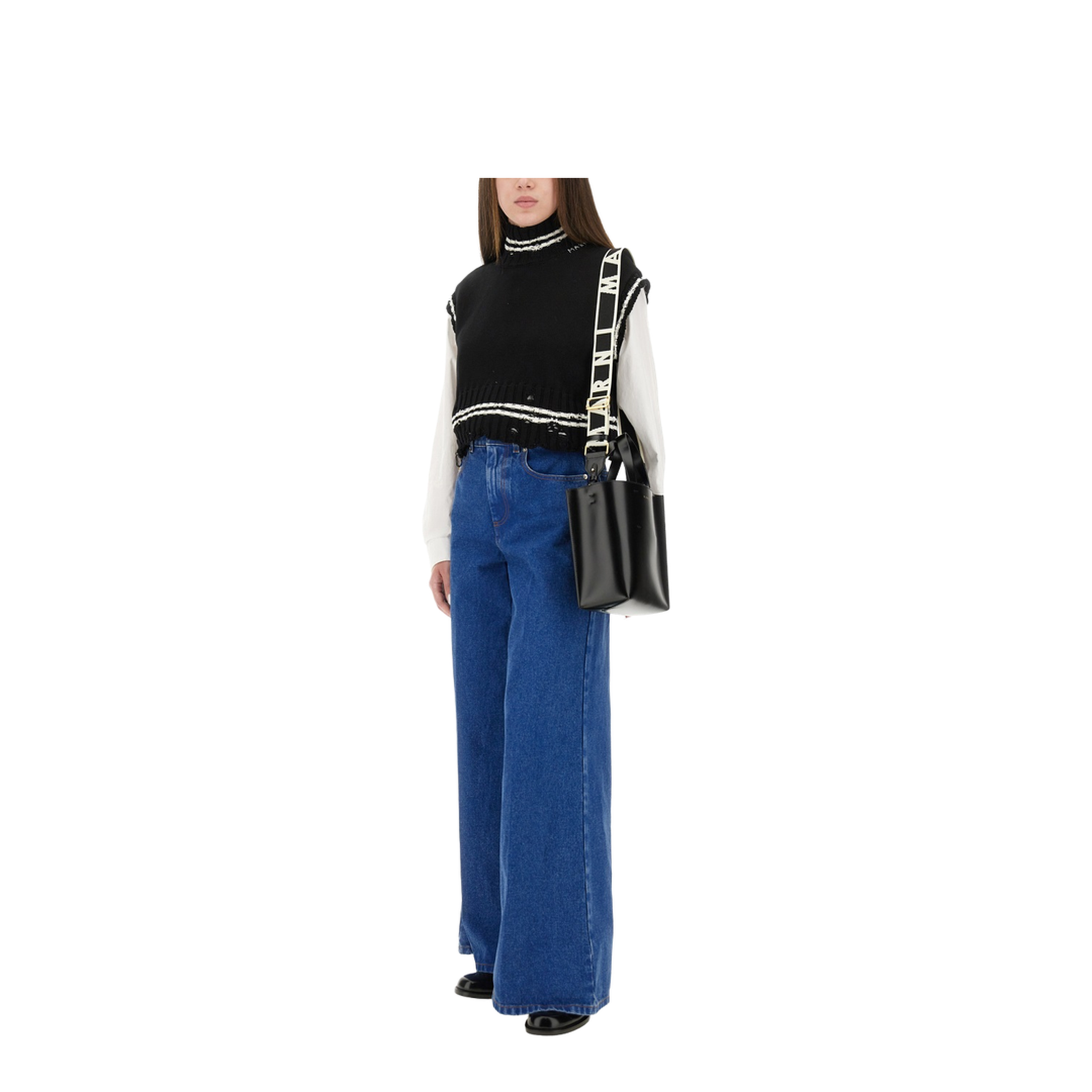 Wide Flared Leg Jeans - Image 2
